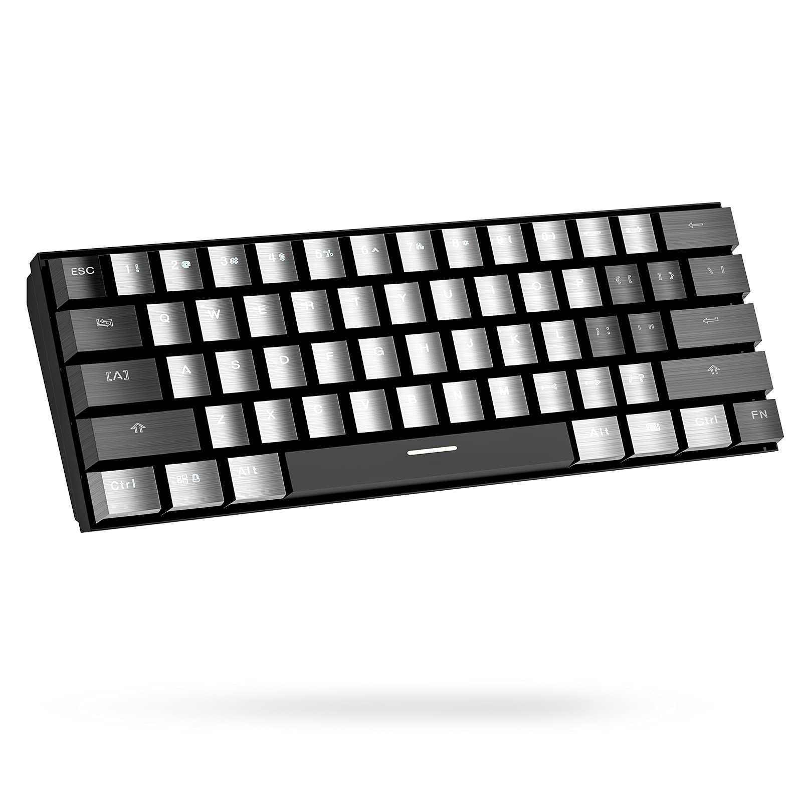 Fitlink Metal Keycaps Gaming Keyboard - Blue Switches, RGB Backlit for PC/Mac - Home & Office Use