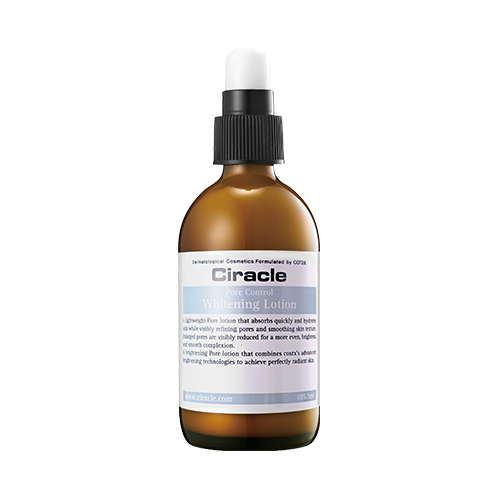 Ciracle Pore Control Whitening Lotion 105.5ml - Brightening Facial Moisturizer for Oily & Combination Skin | Reduces Dark Spots & Minimizes Pores | Perfect for Daily Skincare Routine & Nighttime Use