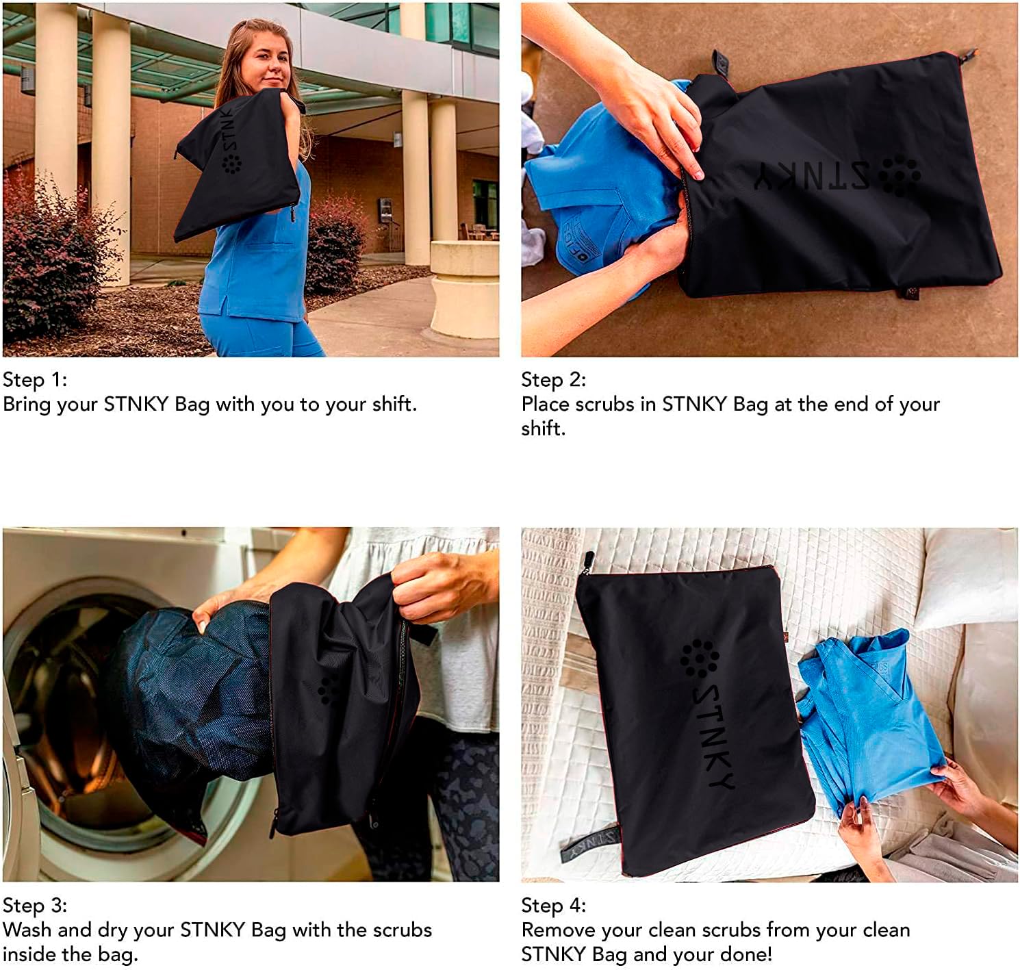Bag Pro - Durable Laundry Wash Bag for Healthcare Workers, Sports, Fitness & Travel - Perfect for Hospital Shifts, Gym Workouts & Travel Organization