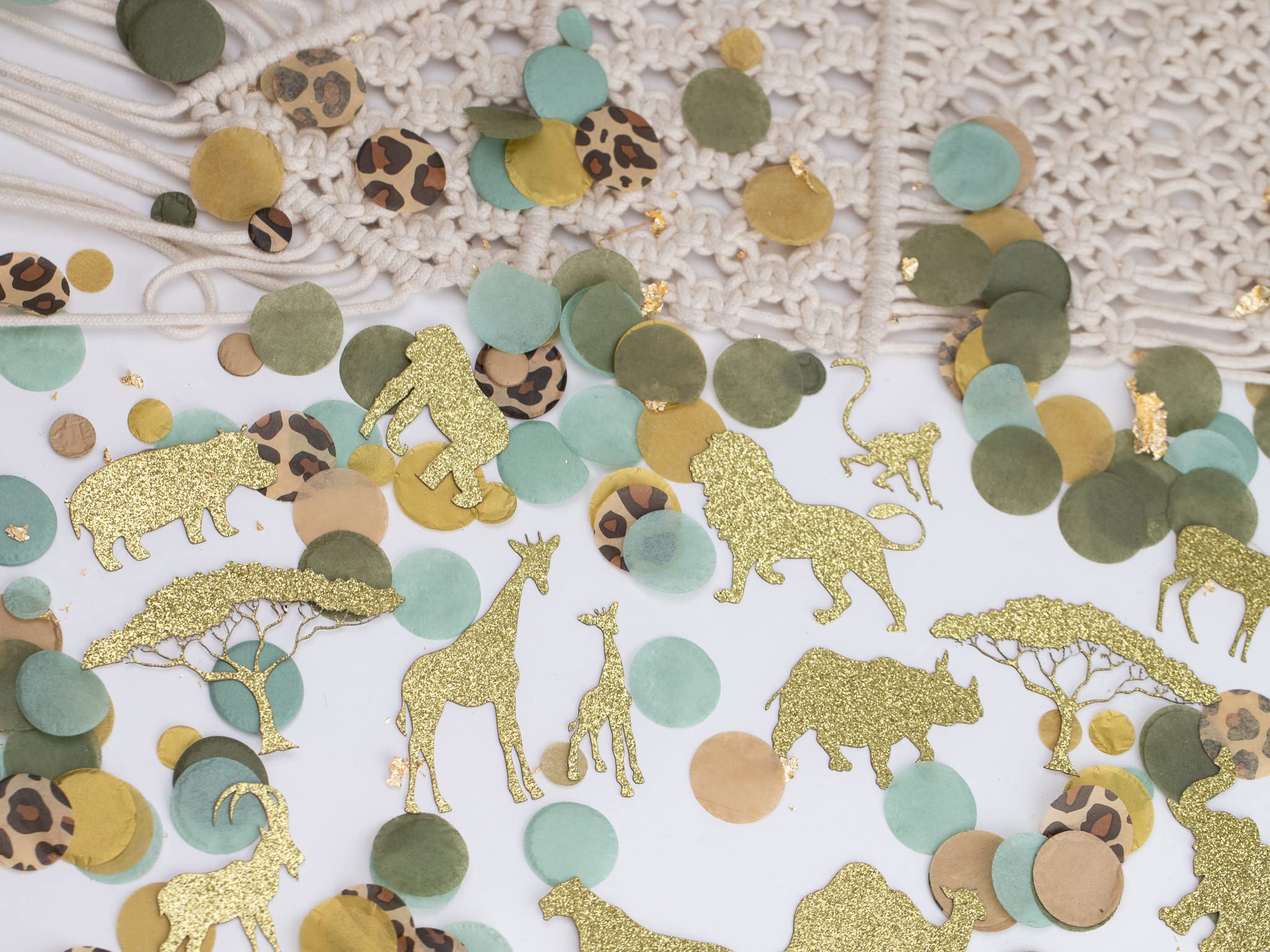 Wild One Safari Baby Shower & Birthday Party Decorations for Boys - Jungle Theme Animal Confetti & Party Supplies for Baby Showers, First Birthdays & Jungle-Themed Events