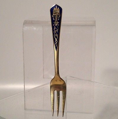 Vintage Brass Dessert Forks Set of 9 - Handcrafted in Bangkok Thailand - Perfect for Fine Dining, Afternoon Tea & Wedding Table Settings