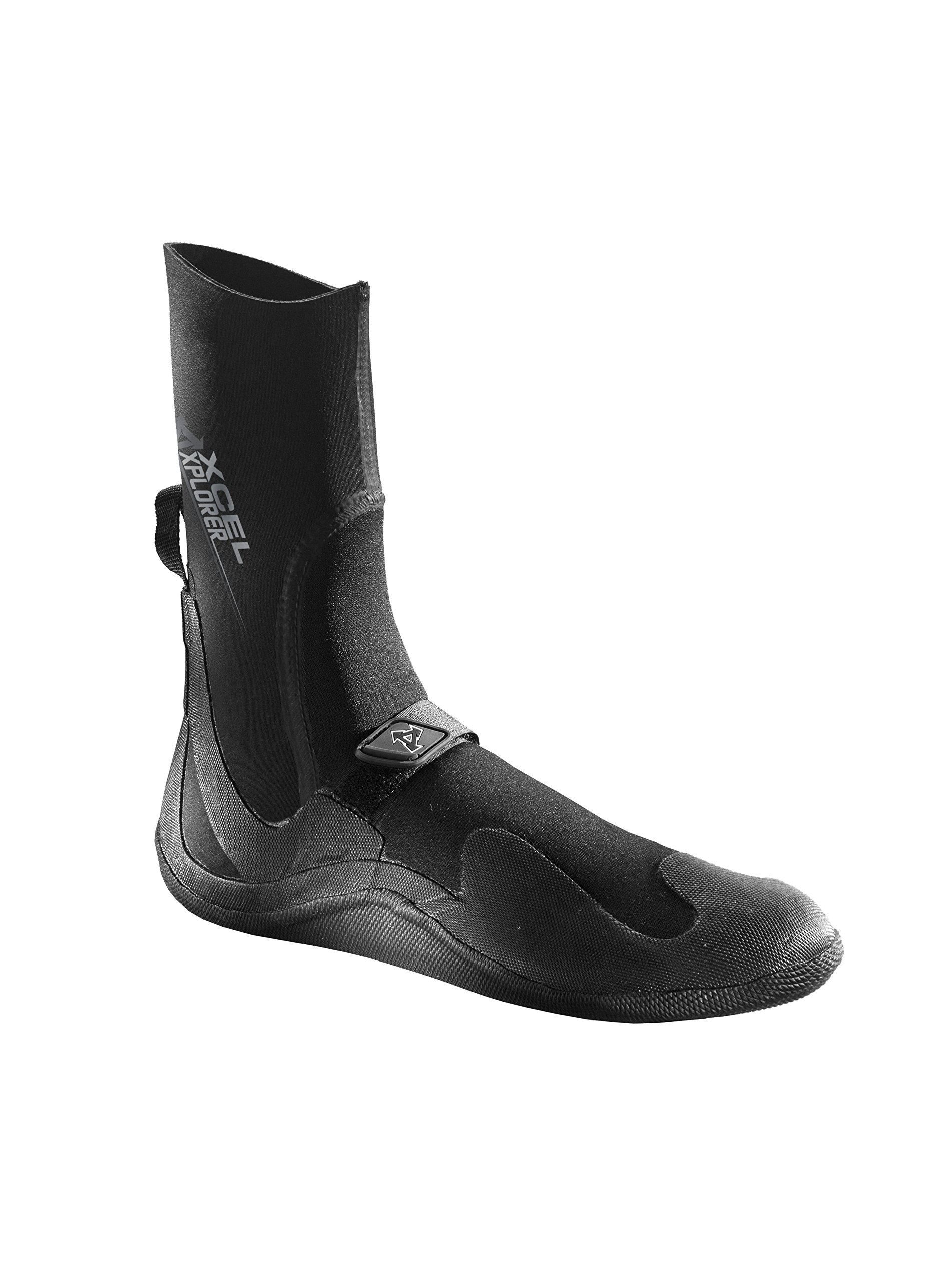 XCEL 3mm Xplorer Round Toe Boot - Velcro Strap Winter Boots for Men & Women, No Zipper Waterproof Hiking Shoes for Outdoor Camping & Snow Activities