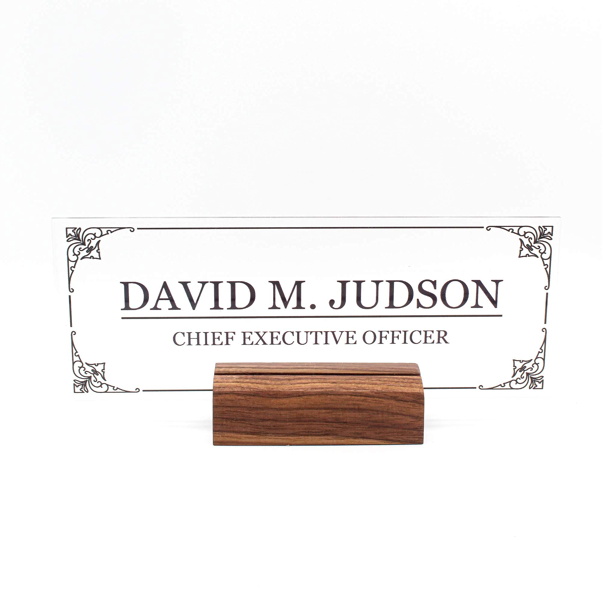 Custom Engraved Acrylic Nameplate - 8