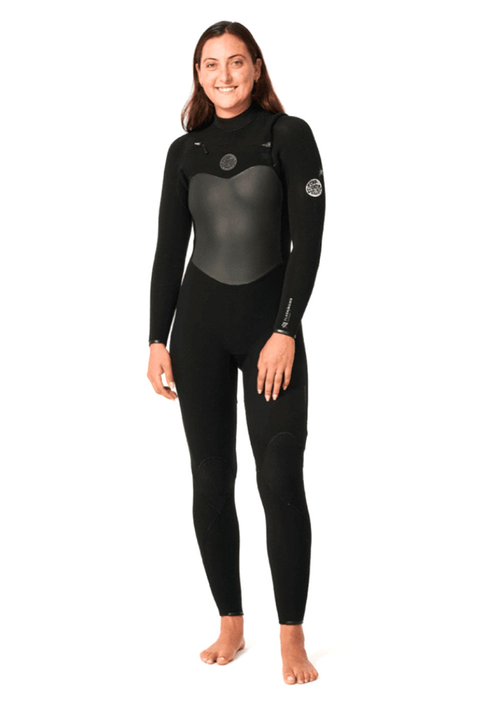Rip Curl Women's Flashbomb CZ 3/2mm GBS Steamer Wetsuit - Premium Neoprene Full Body Wetsuit for Surfing, Diving & Water Sports