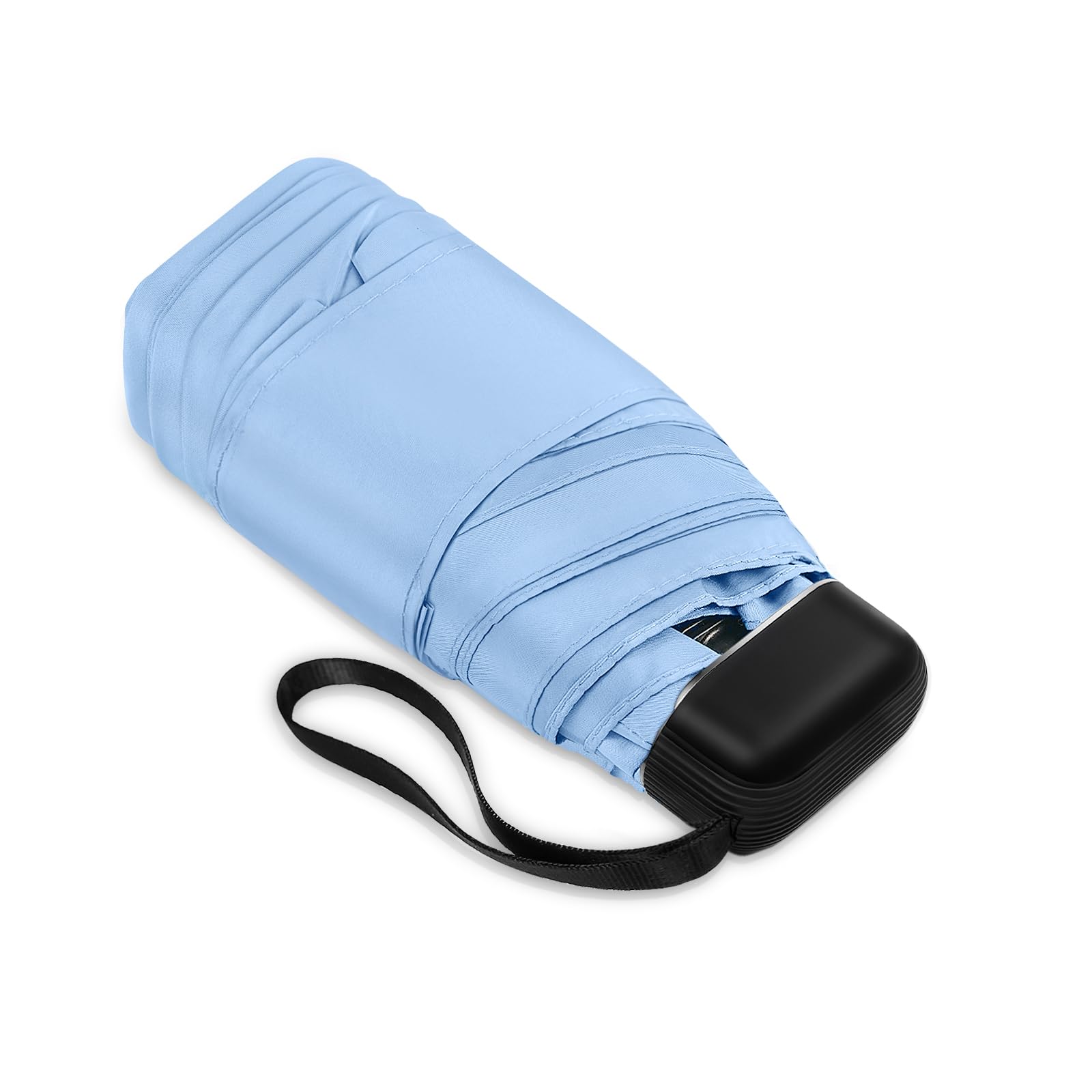 LEAGERA Mini Compact Travel Umbrella - Waterproof Lightweight Small Umbrella for Women, Fits in Purse & Pocket - Perfect for Daily Commute, Shopping & Outdoor Activities