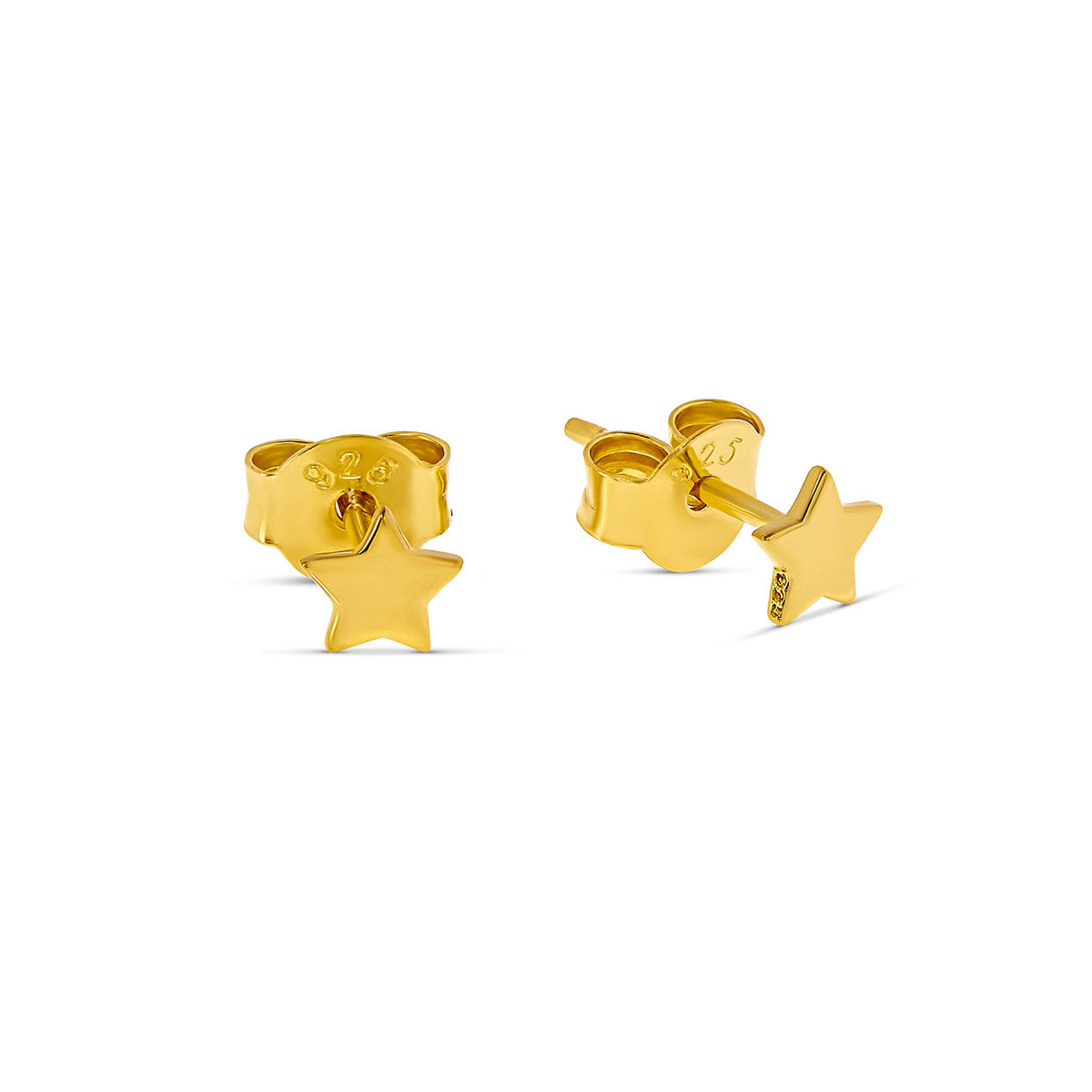 Astra Star Gold Stud Earrings for Women - 14K Gold Plated Hypoallergenic Earrings - Perfect for Daily Wear, Parties & Gifts