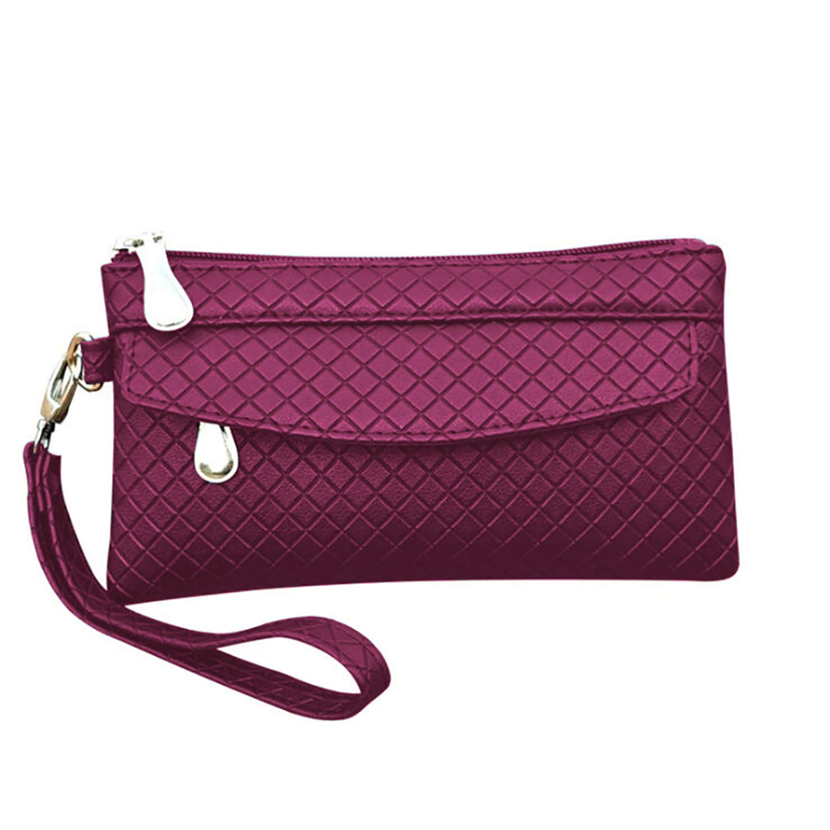 Genuine Leather Women's Clutch Coin Purse with Zip Around Closure - Travel Wallet for Phone, Cards & Cash | Perfect for Everyday Use, Shopping & Travel Accessories