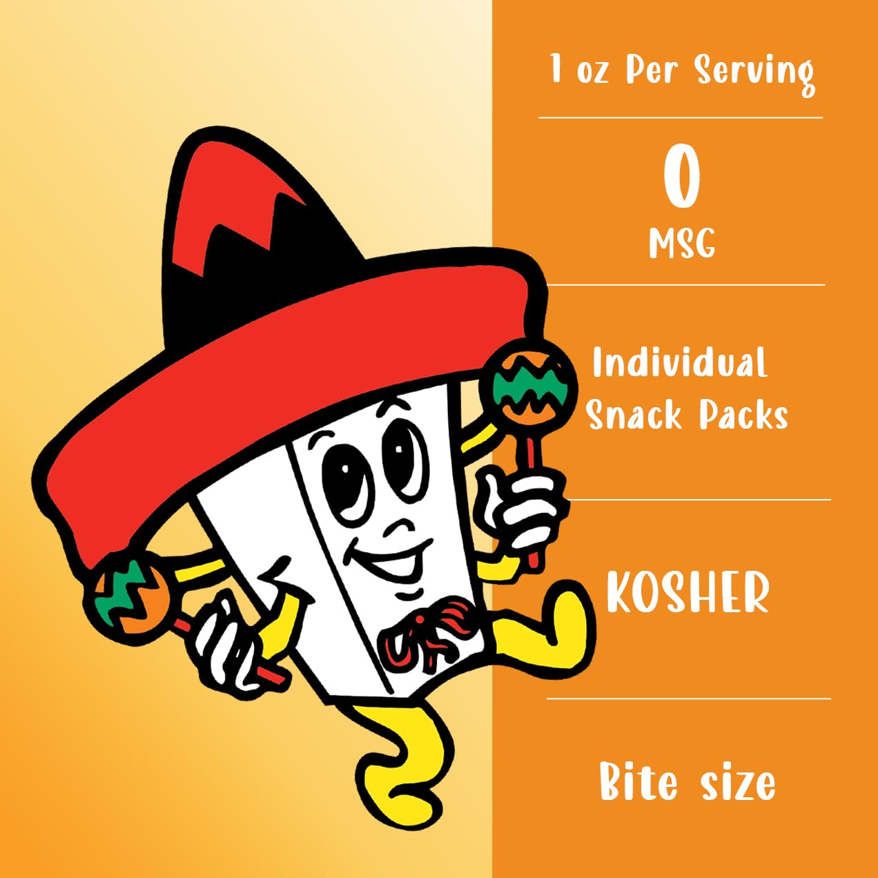 Golden Fluff Spicy Mexican Enchilada Tortilla Chips - 16 Pack (1 oz Each) | Kosher Certified Corn Snacks for Parties, Movie Nights & Lunchboxes | Authentic Mexican Flavored Crunchy Chips