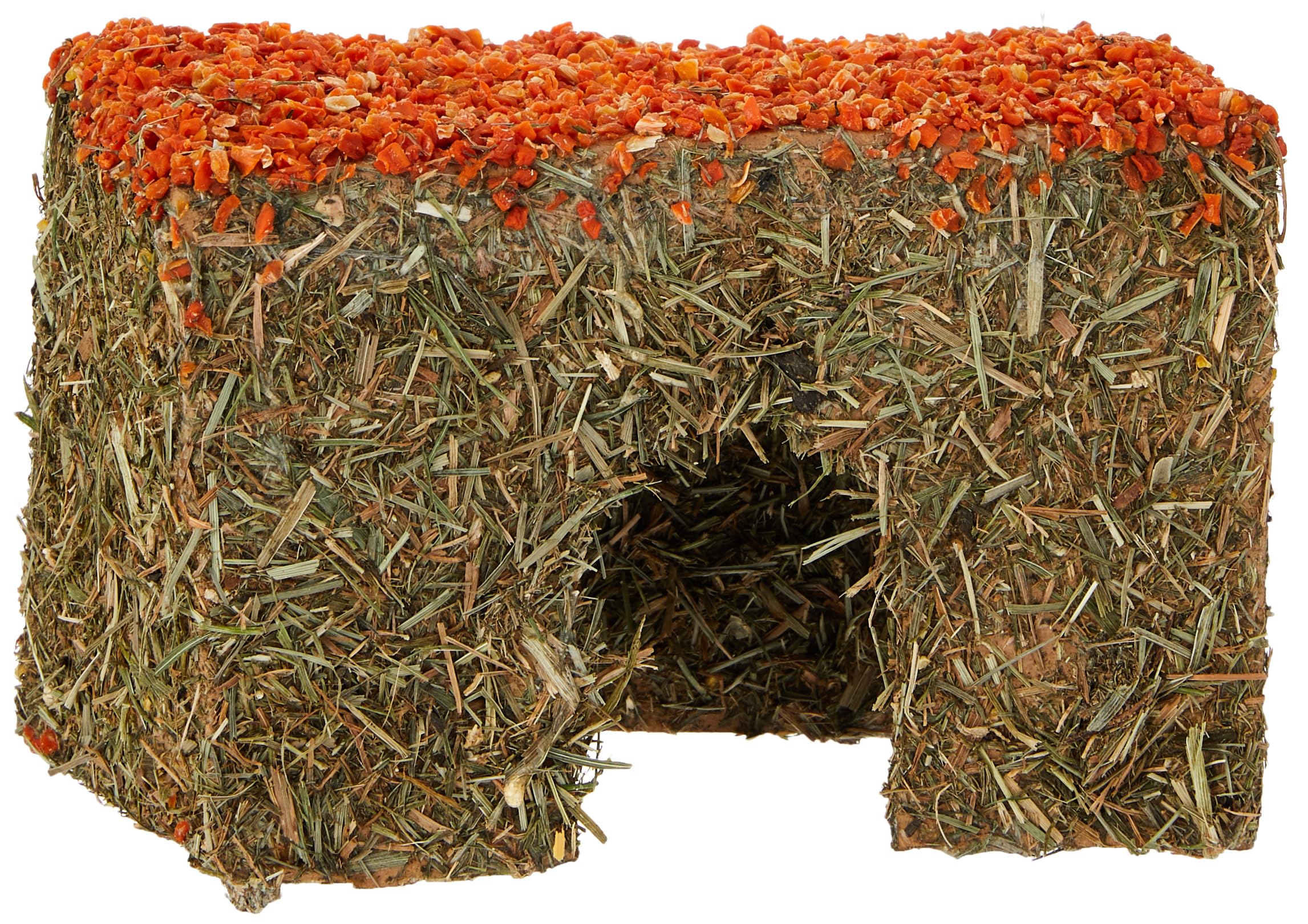 Rosewood Naturals Carrot-Shaped Hamster House - Small Wooden Hideout for Dwarf Hamsters, Gerbils & Mice | Perfect for Cage Decor & Cozy Nesting