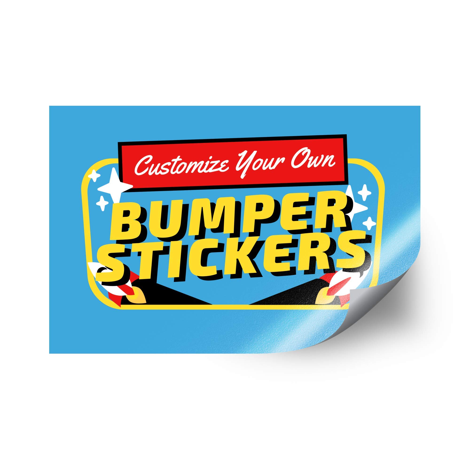 Custom Bumper Stickers 3 Pack - Personalized Full Color Car Decals for Trucks & Vehicles (6