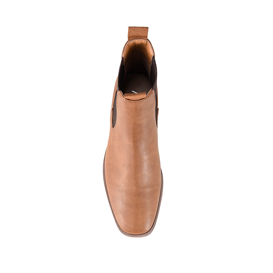 Harper Women's Chelsea Boots Tan Soft Leather Ankle Boots - Comfortable Slip-On Shoes for Casual Wear, Work & Outdoor Activities