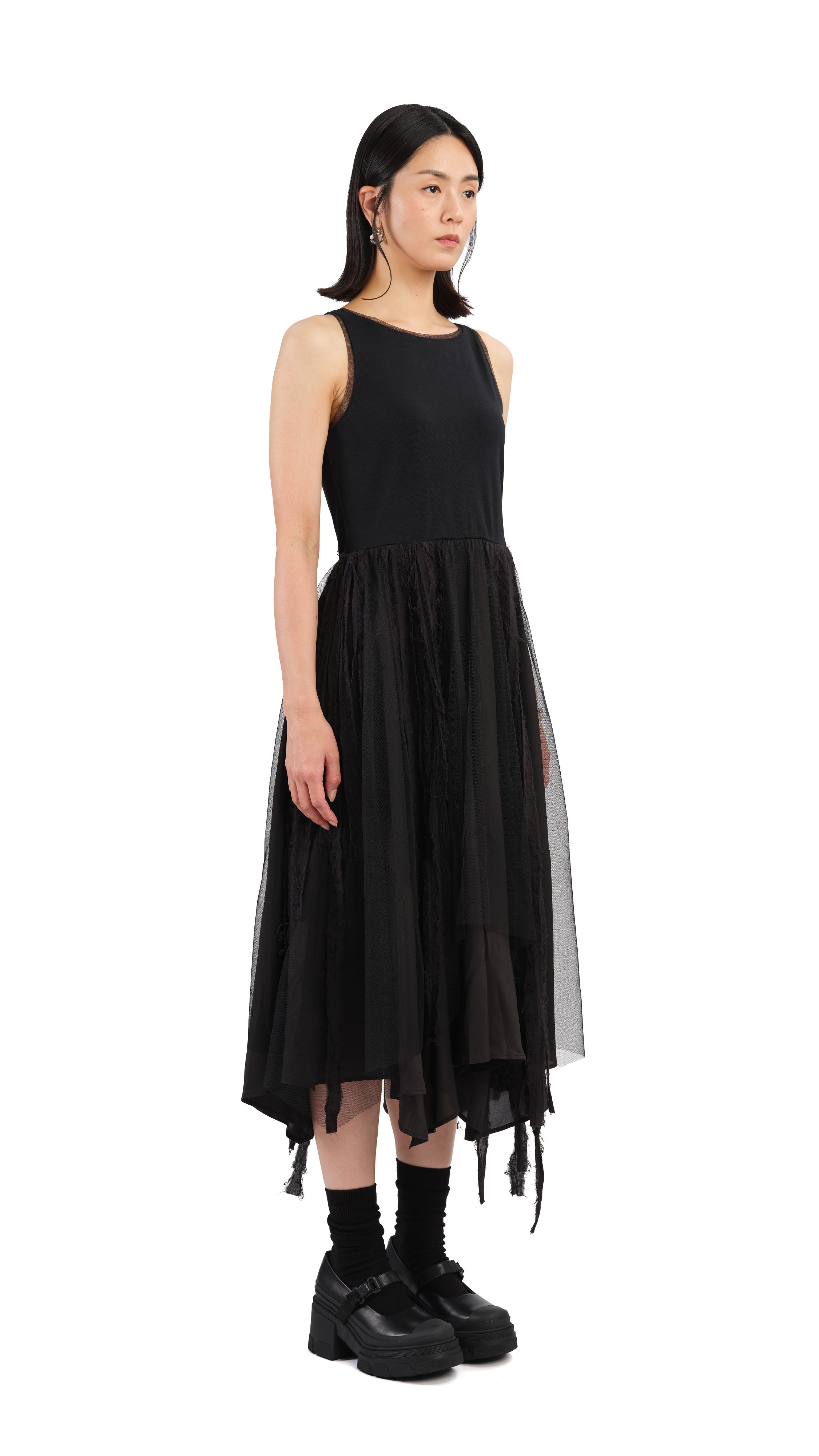 Stylish Mesh Patchwork Dress for Women - Trendy Summer Casual & Party Wear - Perfect for Beach Outings, Date Nights & Special Occasions