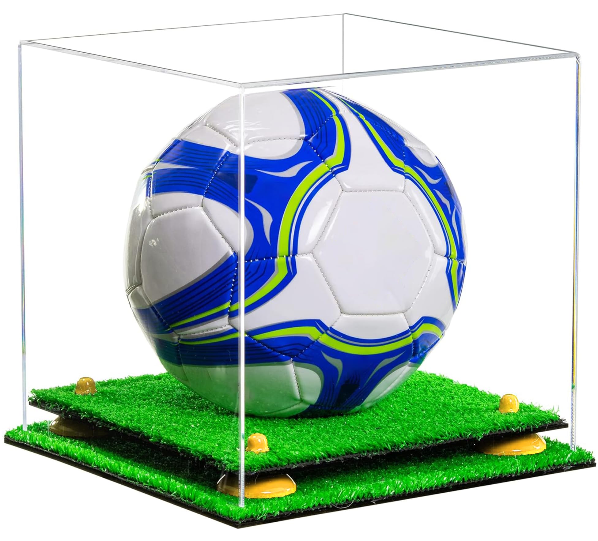 Acrylic Soccer Ball Display Case with Stand - Perfect for Collectibles, Awards, and Home Decor