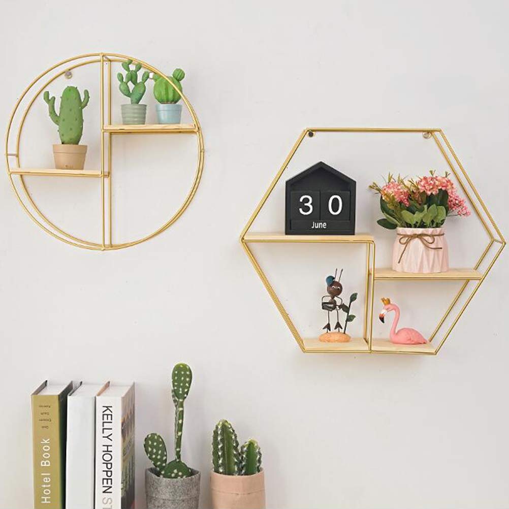 Double-Layer Wall Mounted Shelf - Cabilock Space Saving Storage Rack for Kitchen, Bathroom & Office Organization