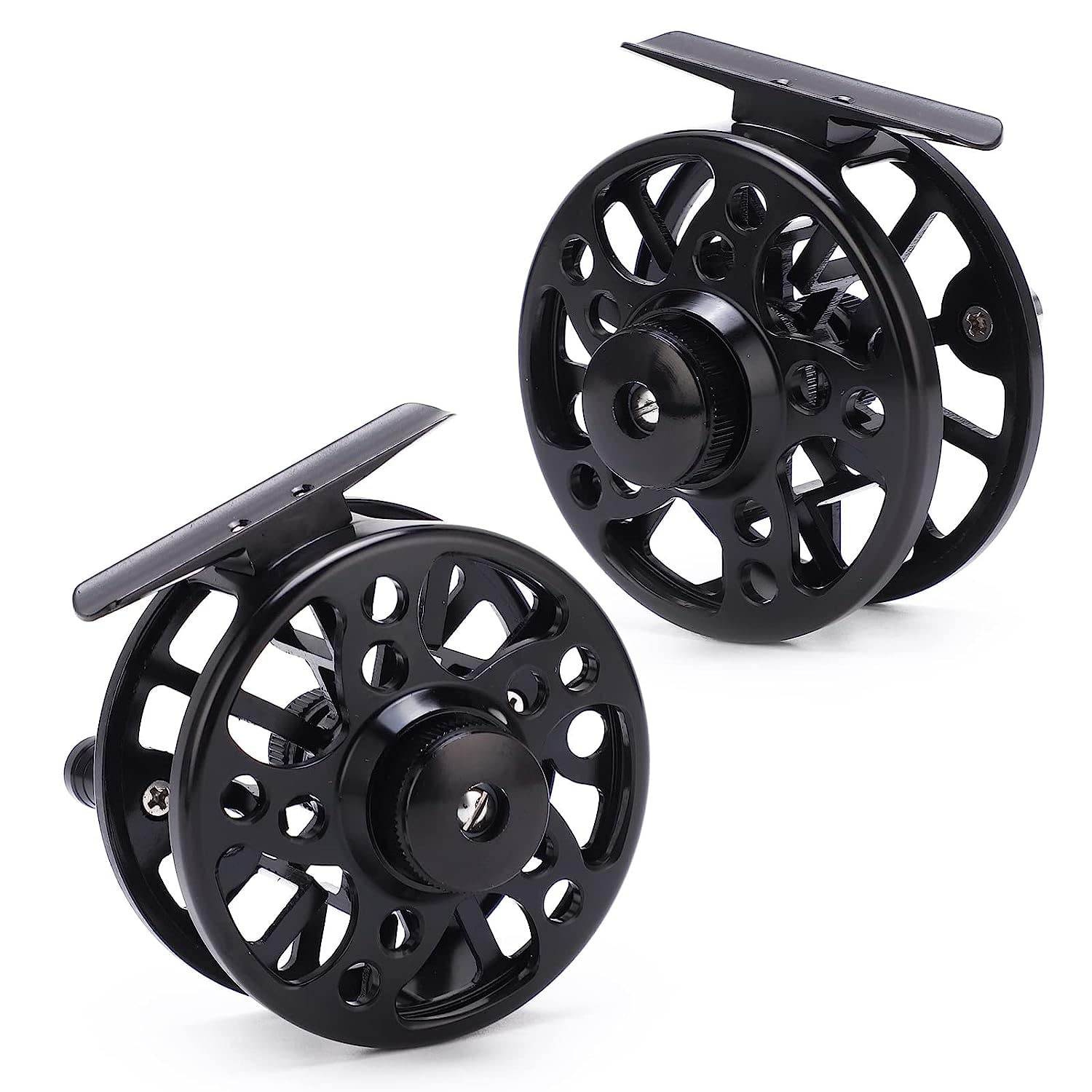 Ubersweet® Aluminum Alloy Fly Fishing Reel - Compact, Lightweight & Durable Spinning Reel for Lake, Ice & Outdoor Fishing | Perfect for Trout, Bass & Salmon Fishing Adventures