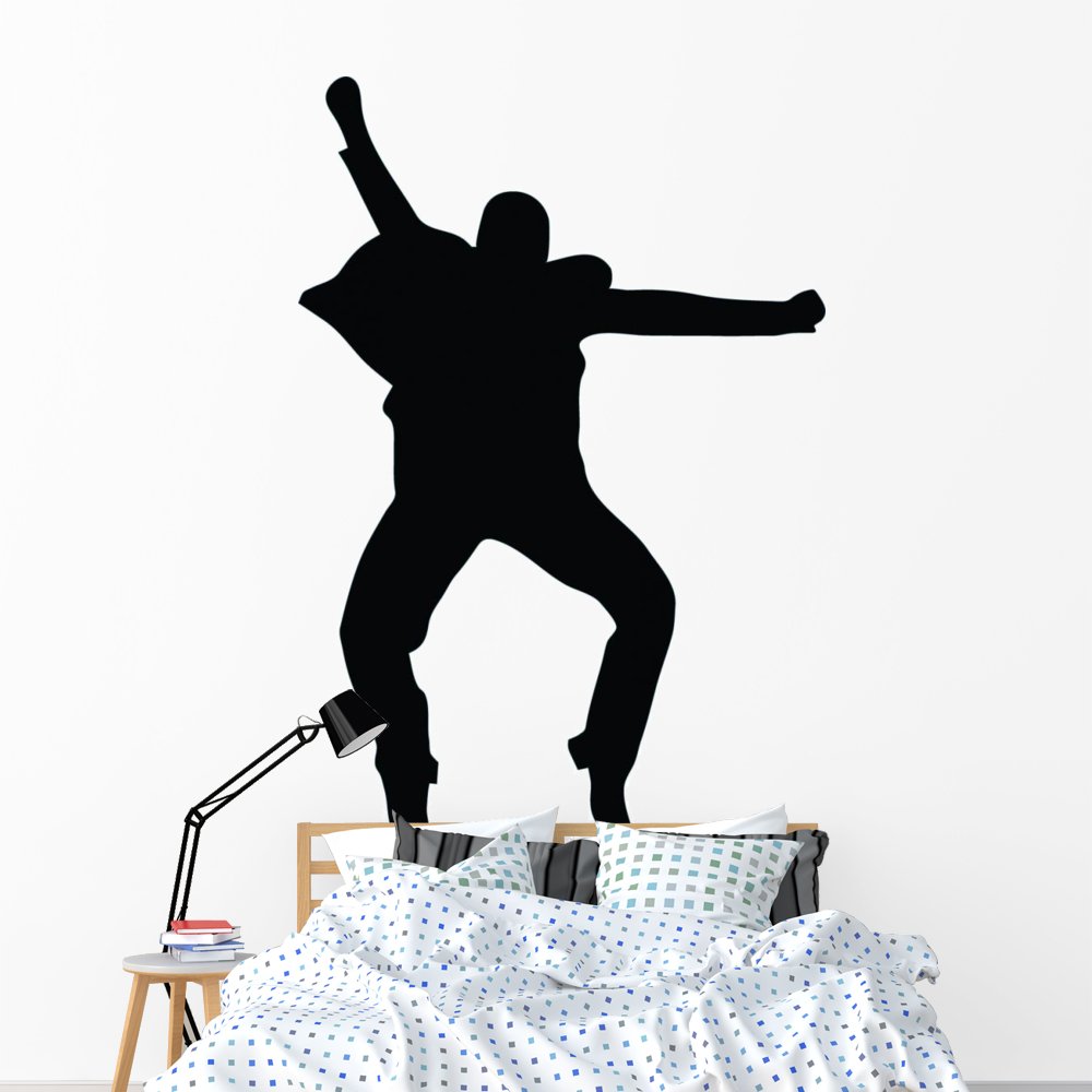 Freestyle Break Dance Silhouette Wall Decal - Peel & Stick Wall Sticker (72