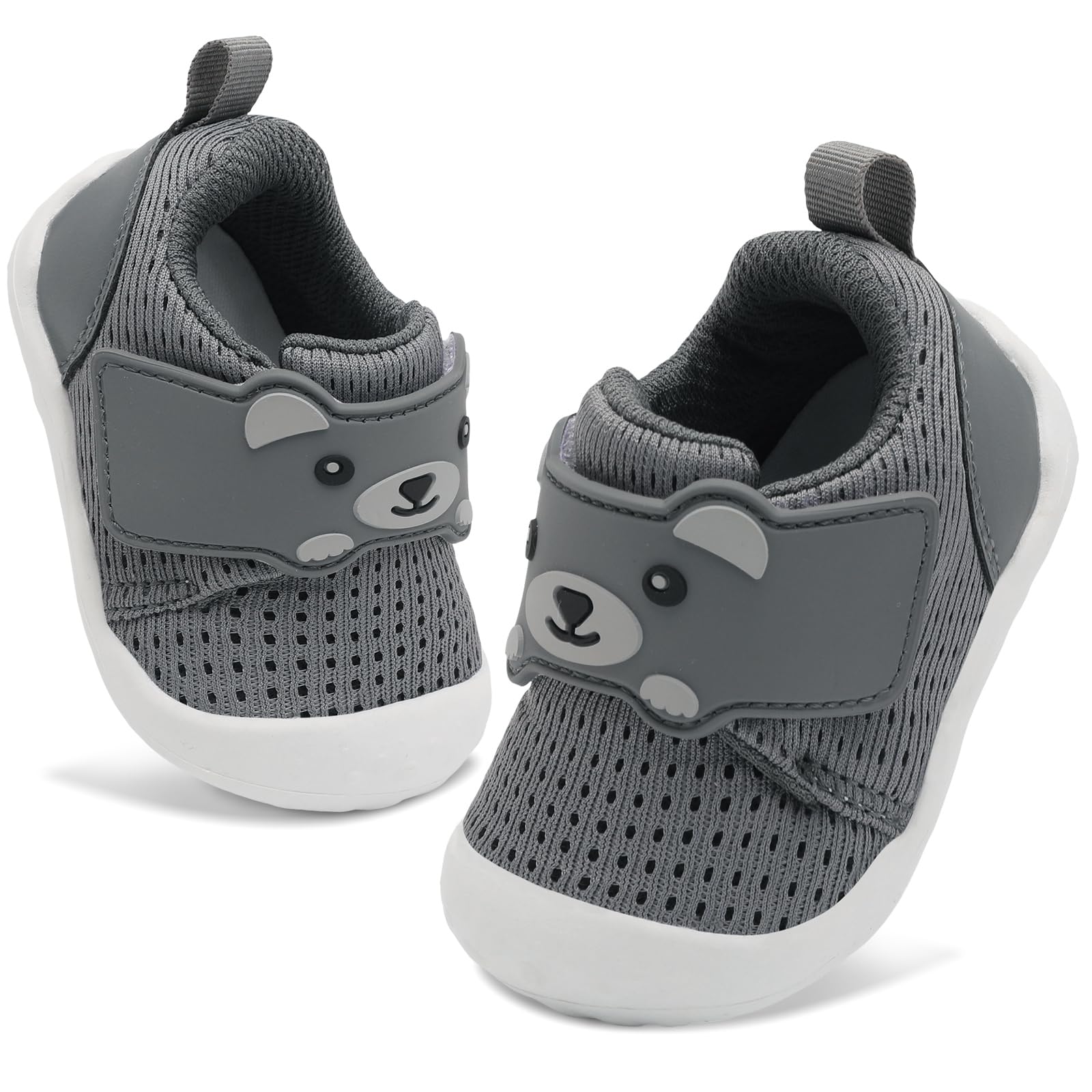 FEETCITY Baby Walking Shoes - Wide Toddler Sneakers for Boys & Girls | Breathable Barefoot Slip-On Infant Shoes | Perfect for First Steps, Playtime & Daycare