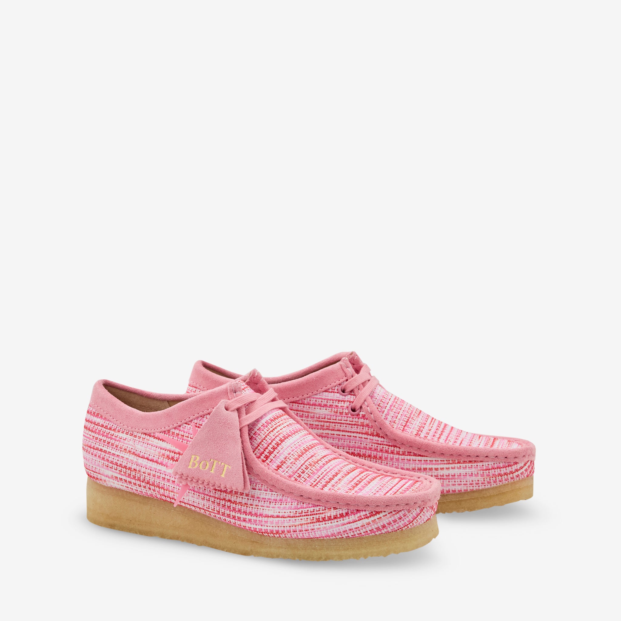 BoTT x Wallabee Pink Interest Women's Casual Sneakers - Comfortable Lightweight Walking Shoes for Daily Wear, Gym, and Outdoor Activities