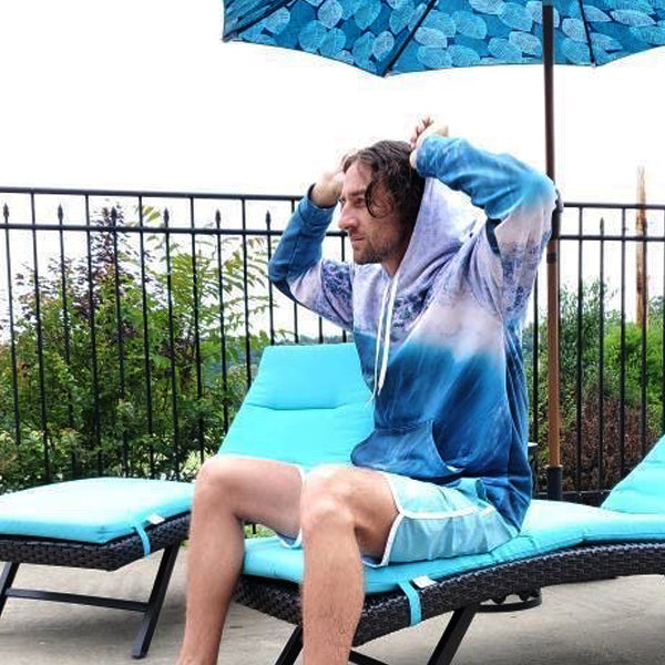 Ocean Wave Hoodie for Men & Women - Soft Comfortable Pullover Sweatshirt with Stylish Wave Design - Perfect for Casual Wear, Outdoor Activities & Loungewear