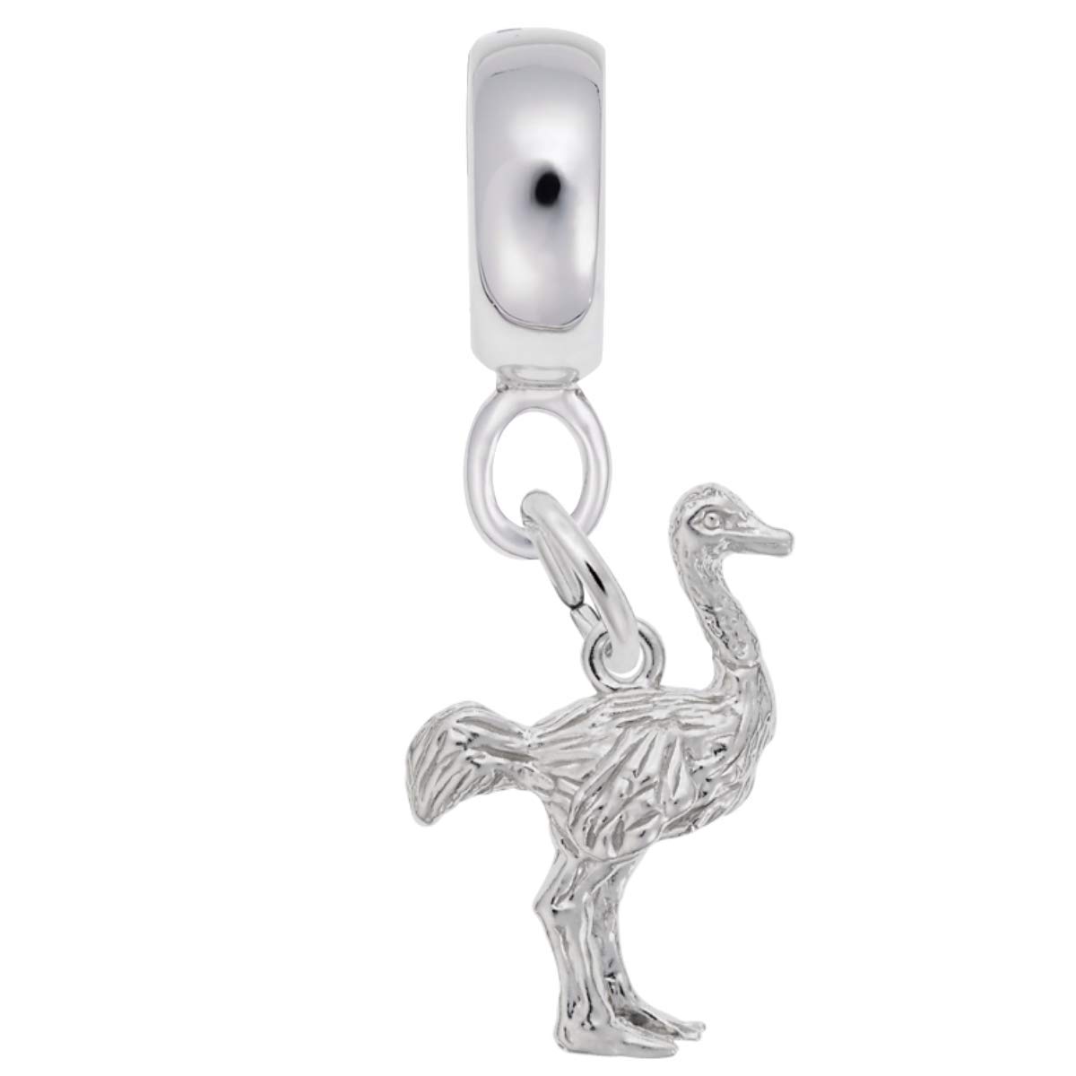 Ostrich Charm Dangle Beads for Jewelry Making - DIY Bracelet & Necklace Charms - Perfect for Handmade Gifts, Boho Style Accessories, and Party Favors