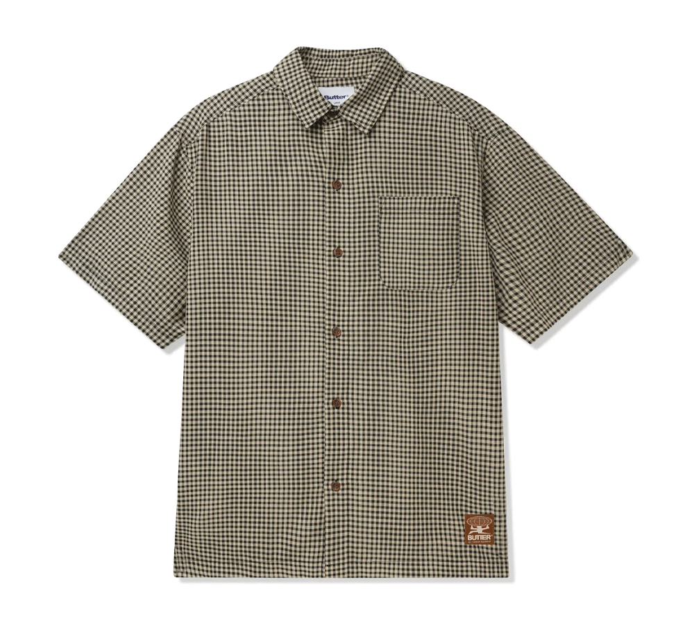 Stylish Gingham Short Sleeve Shirt for Men & Women - Summer Casual Wear for Outdoor Activities & Beach Vacations