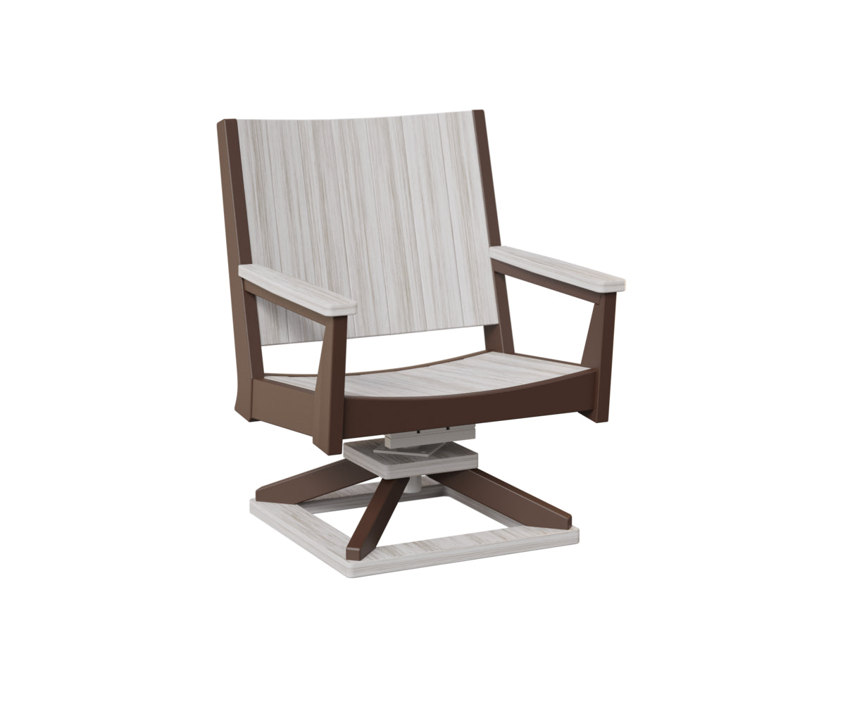 Berlin Gardens Mayhew Chat Swivel Rocker - Outdoor Patio Conversation Chair with Comfortable Cushions for Porch, Deck, or Garden Relaxation