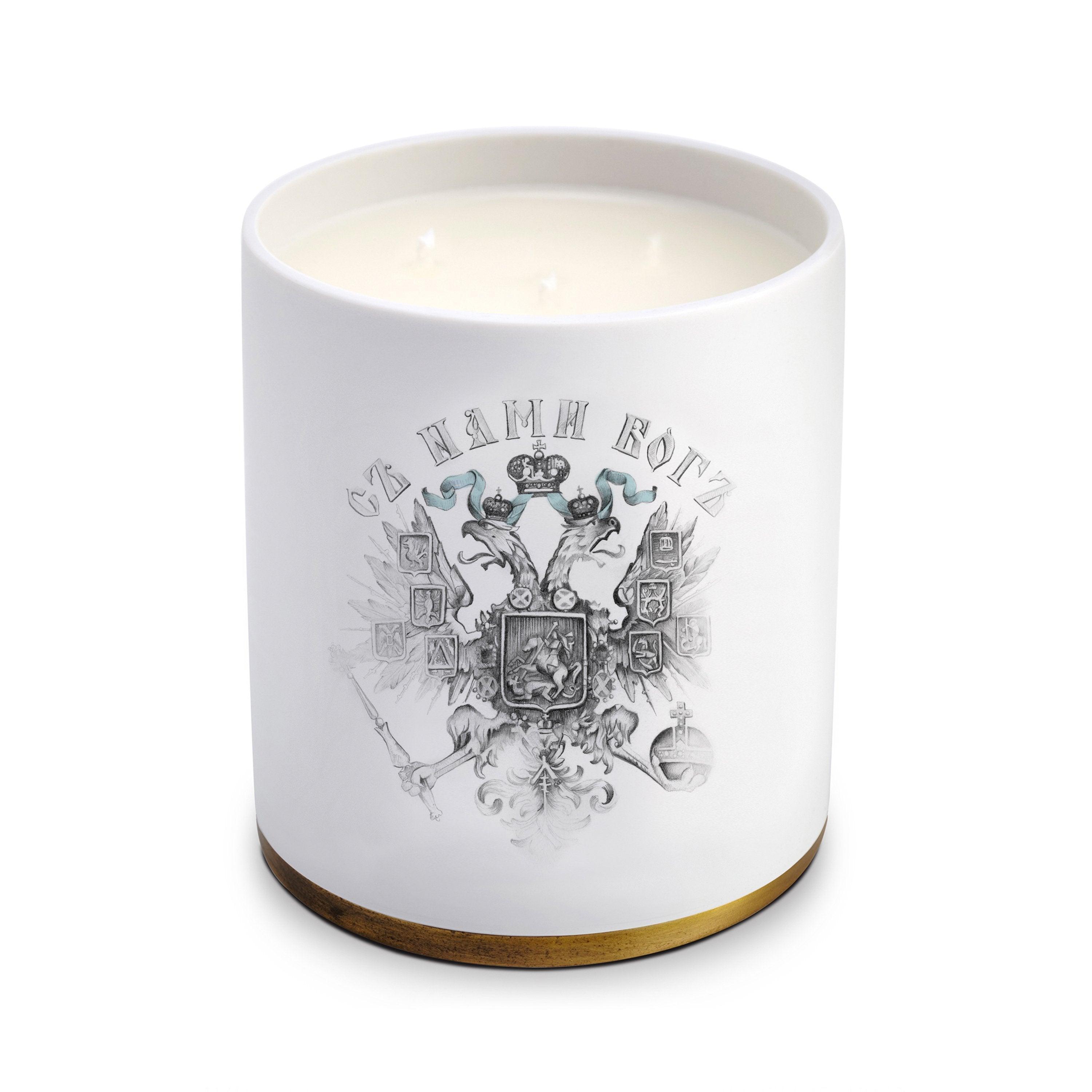 Russian Tea No.75 Scented Candle - 3 Wick Soy Wax Candle for Home, Relaxation & Aromatherapy | Perfect for Living Room, Bedroom & Spa