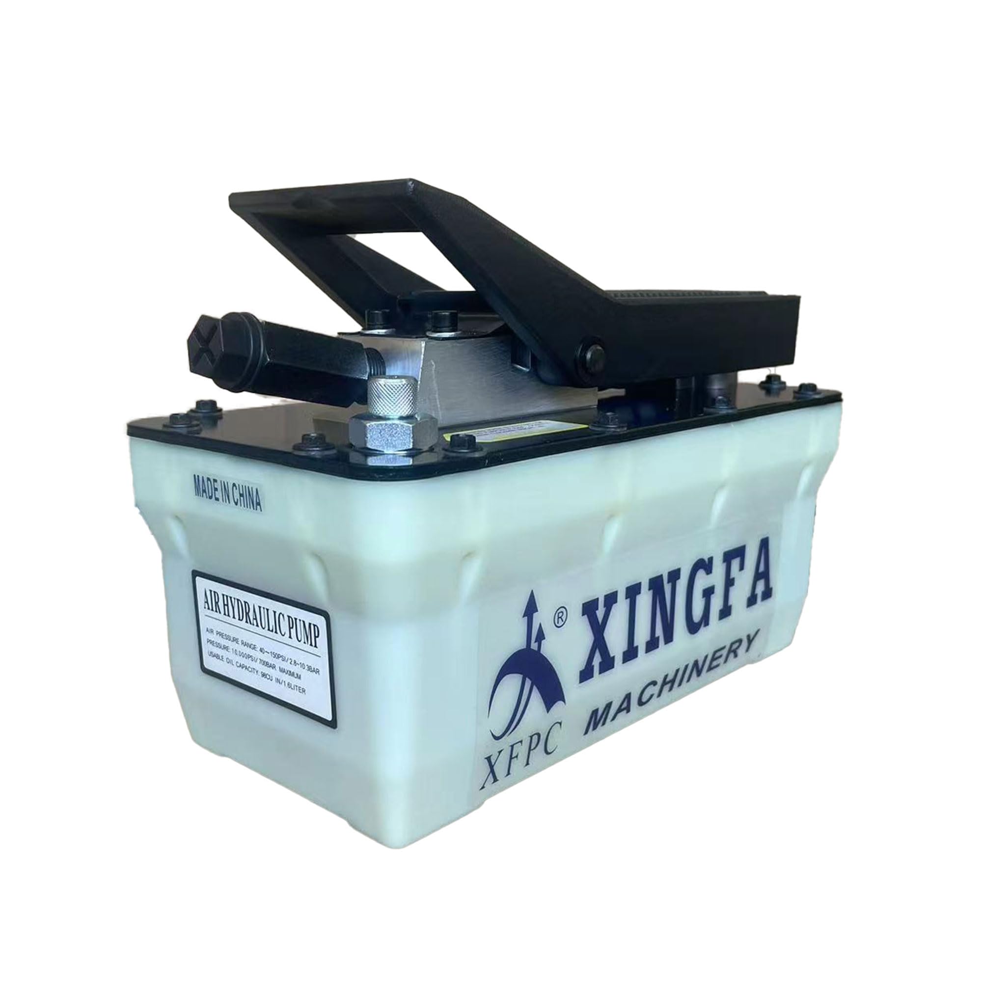 10,000 PSI Air Hydraulic Pump with 1.7L Reservoir - 3/8