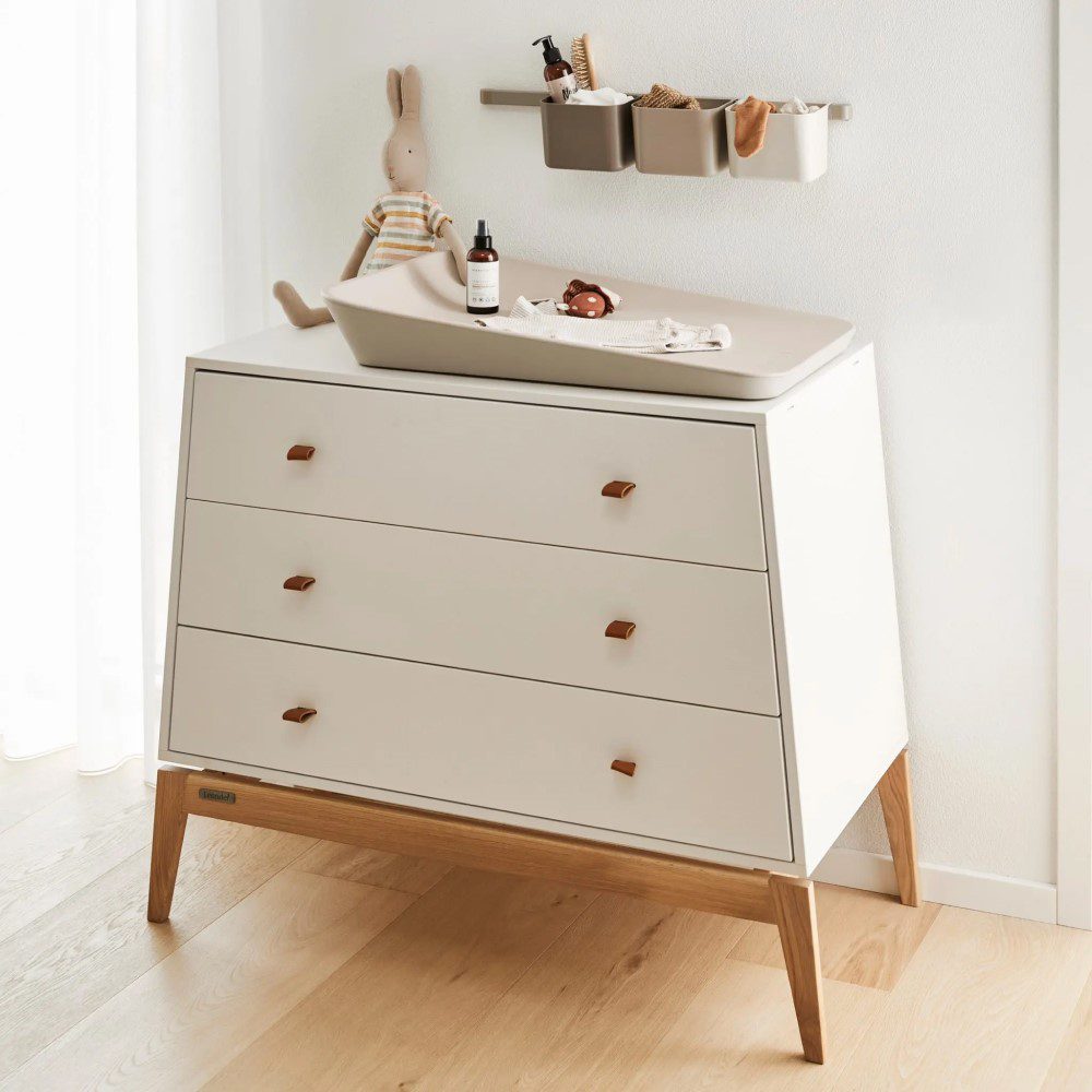 LEANDER 3-Piece Organizer Set in Cappuccino - Stylish Storage Solution for Home, Office & Bathroom Organization