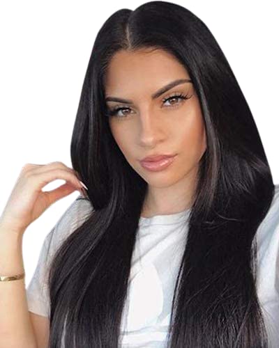 SSPBS Full Head Synthetic Natural Straight Long Hair Wig for Women & Girls - Black | Perfect for Cosplay, Daily Wear & Special Occasions