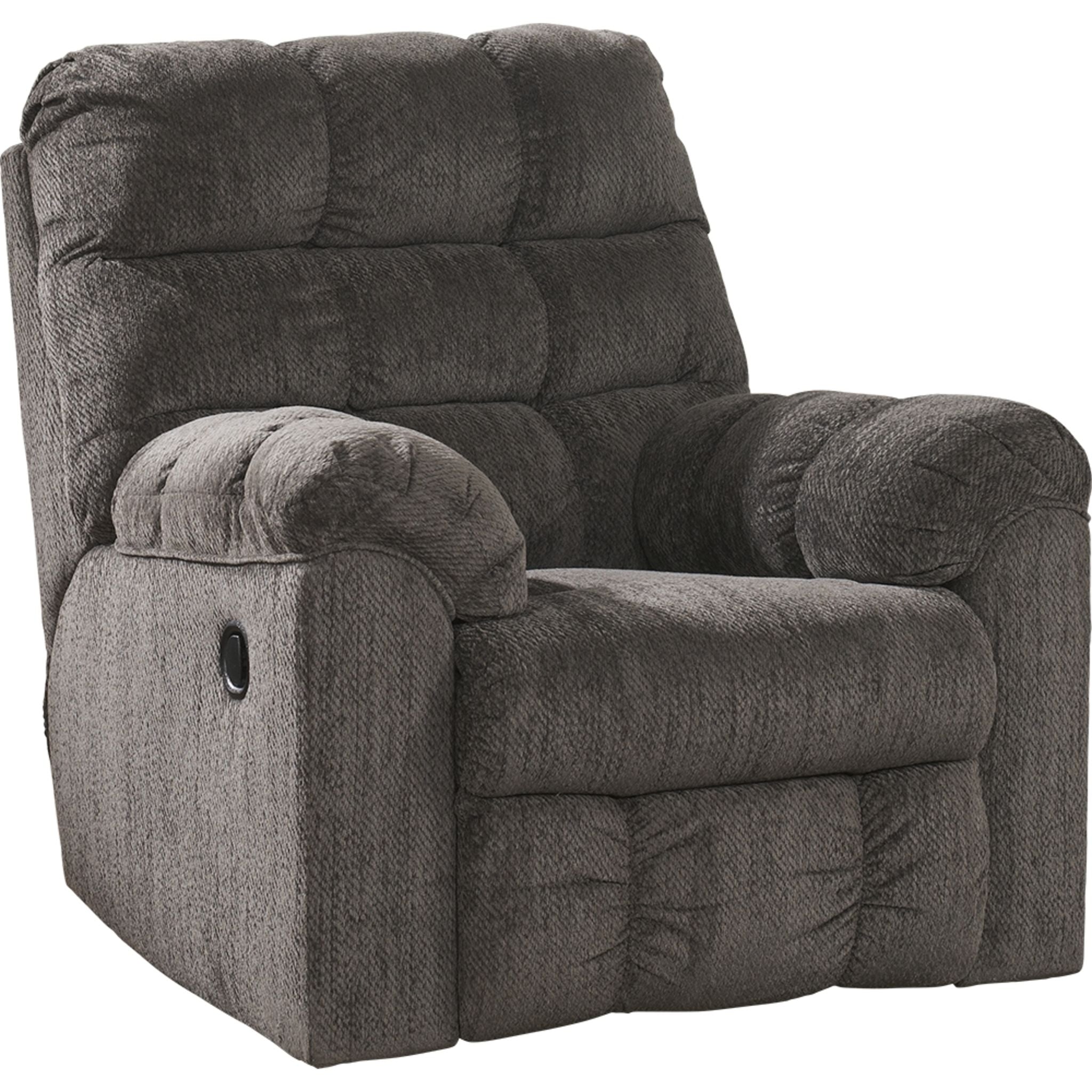 Acieona Swivel Rocker Recliner Chair - 360° Swivel, Power Lift, Padded Armrests, Slate Gray Fabric - Perfect for Living Room, Home Theater & Elderly Comfort