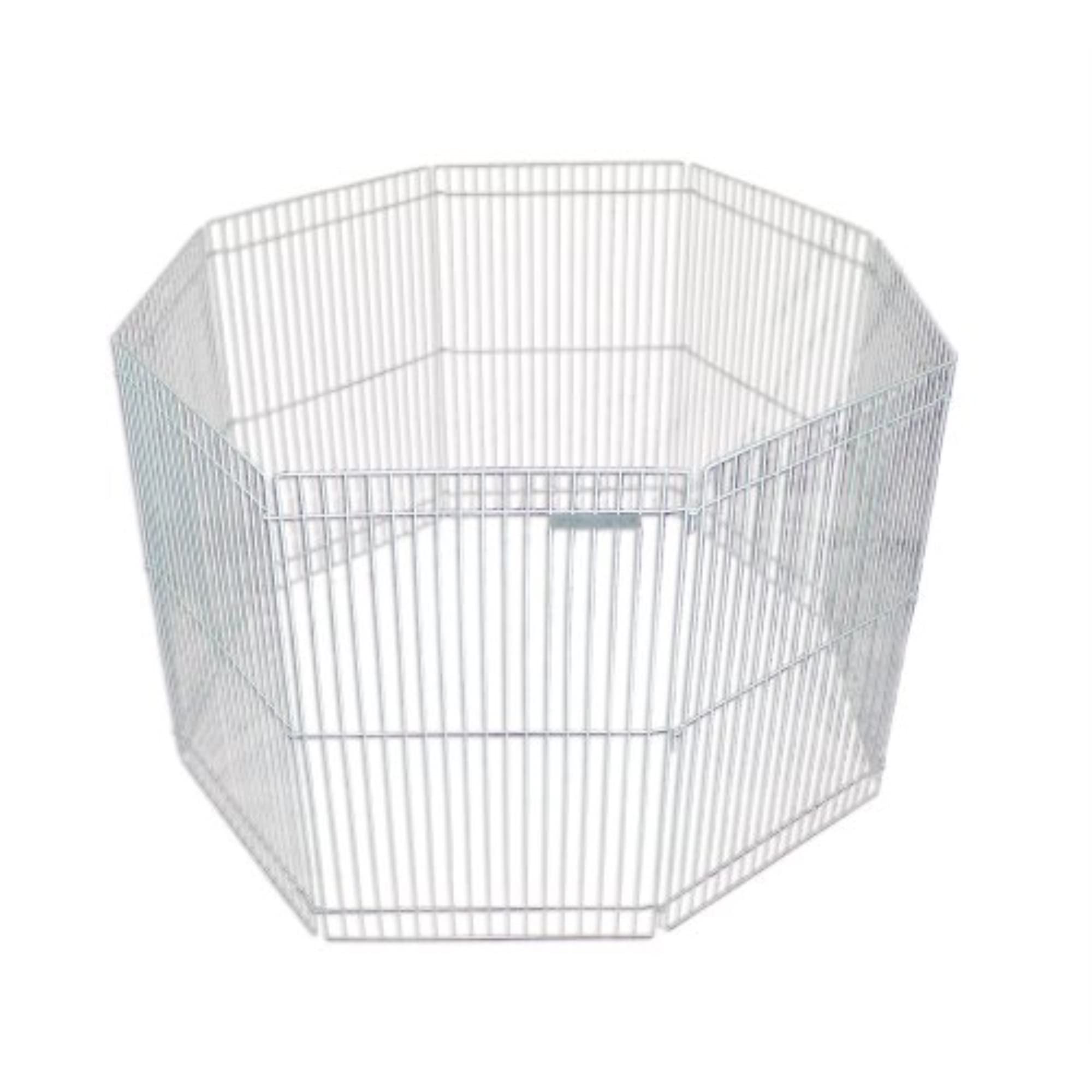 Marshall FC-224 Small Animal Play Pen - Portable & Durable Pet Playpen for Rabbits, Guinea Pigs, Hamsters - Indoor/Outdoor Use for Playtime & Exercise