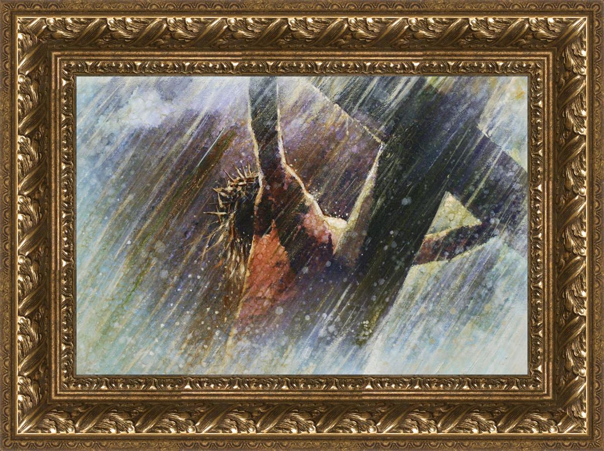 Yongsung Kim Crucifixion Painting - Religious Wall Art for Home & Church Decor - Perfect for Prayer Rooms, Christian Gifts, and Spiritual Spaces