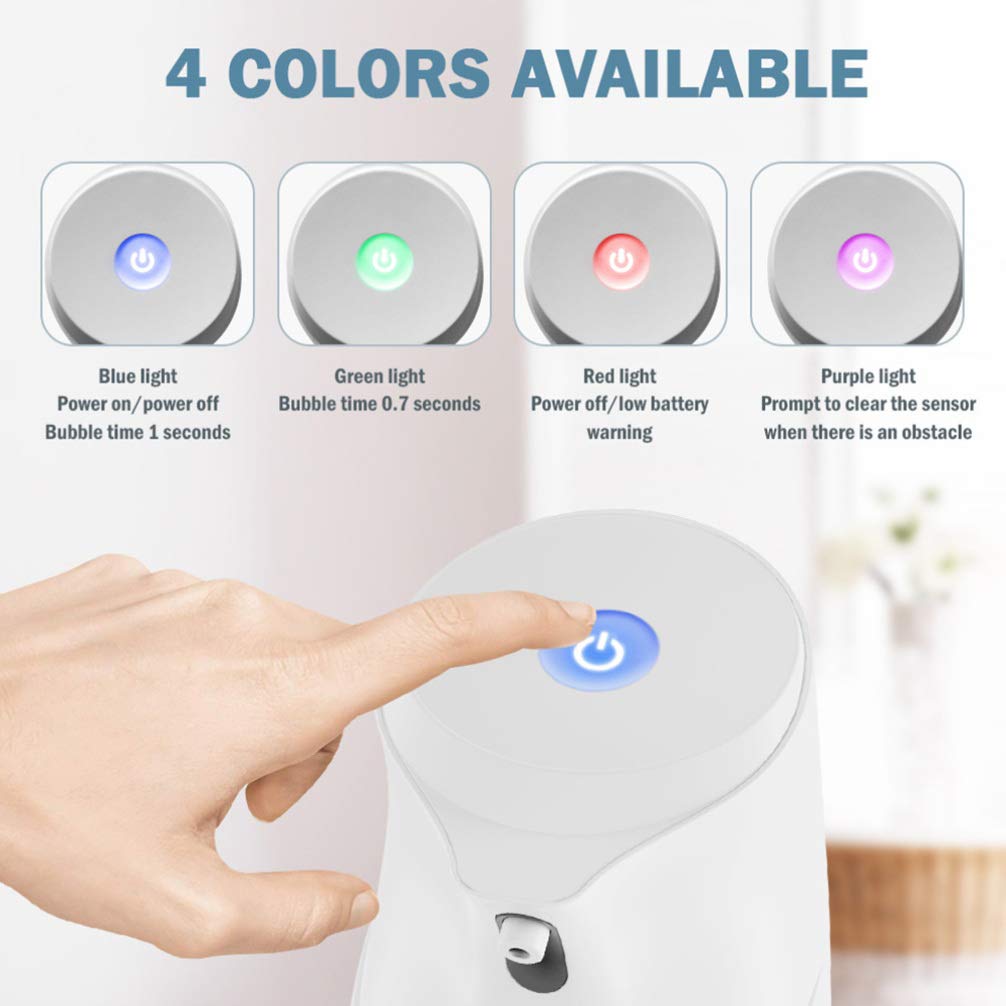 HEALLILY Automatic Touchless Foaming Soap Dispenser - 1 Pack Hands-Free Soap Container for Kitchen, Bathroom & Office - Convenient Liquid Soap Equipment with Sensor Technology for Hygiene & Easy Use