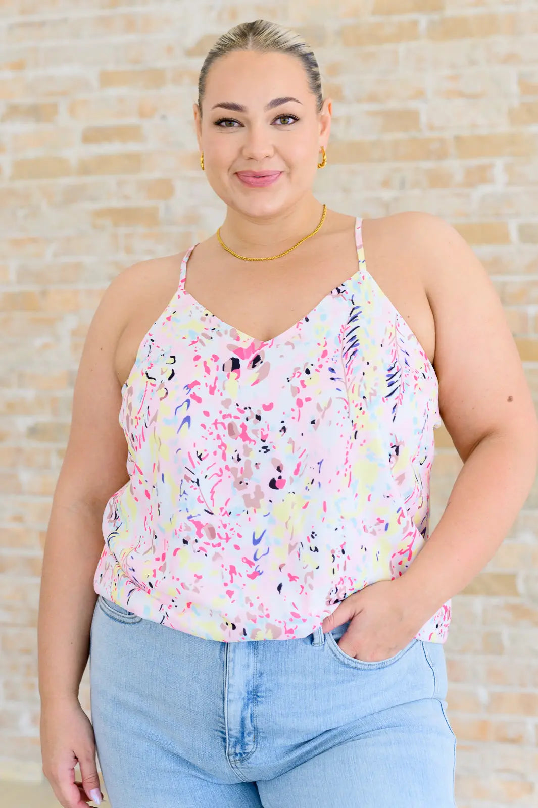 Going Out Printed Cami Top - Women's Fashion Tank Top for Casual Wear, Night Out, and Summer Outfits | Perfect for Parties, Dates, and Beach Vacations