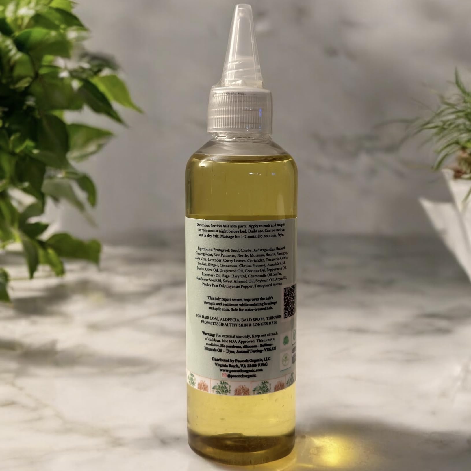 Organic Fenugreek & Chebe Hair Growth Oil - Natural Herbal Treatment for Hair, Beard & Edges - Repair Weak & Damaged Hair | Stimulates Growth & Promotes Scalp Health - 4 fl oz - Perfect for Daily Hair Care & Styling Routine