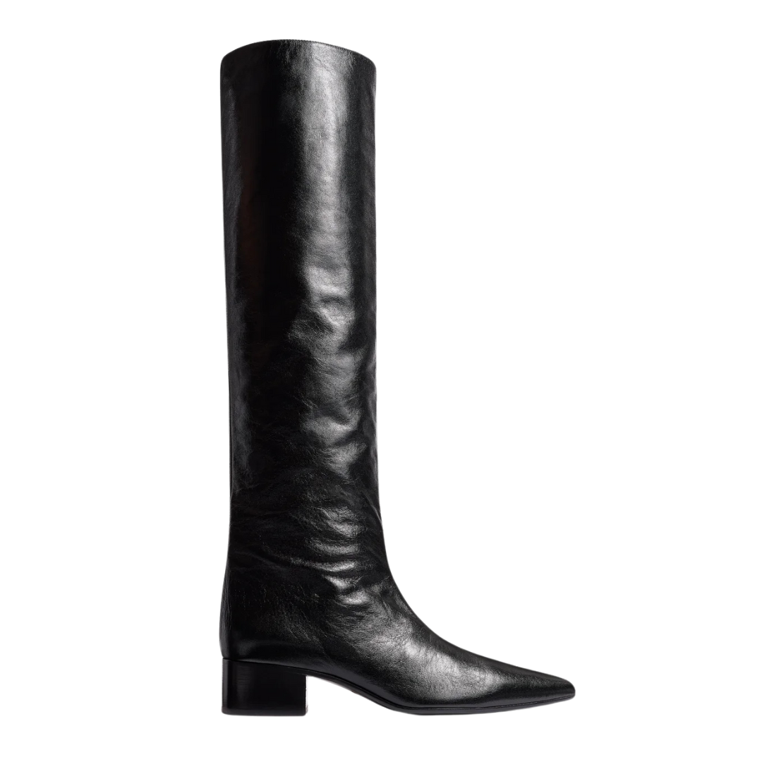 Black Andee Knee High Boots for Women - Stylish & Comfortable Winter Boots for Cold Weather, Fashionable Knee-Length Boots for Outfits & Outdoor Activities