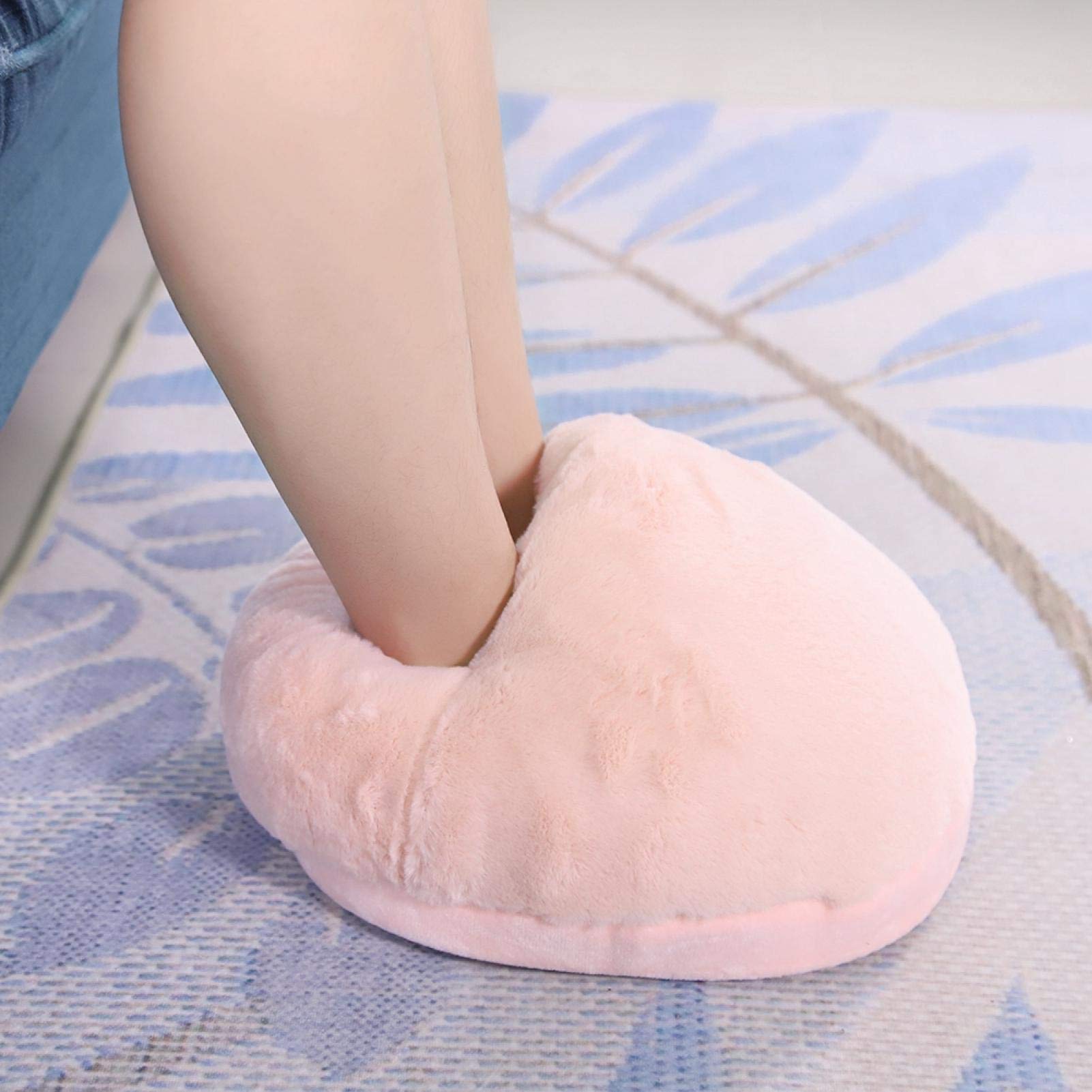 Electric Foot Warmer for Cold Feet - USB Powered Soft Heating Pad with Breathable Fabric | Portable Foot Heater for Office, Home & Travel - Easy to Clean & Durable (Powder)