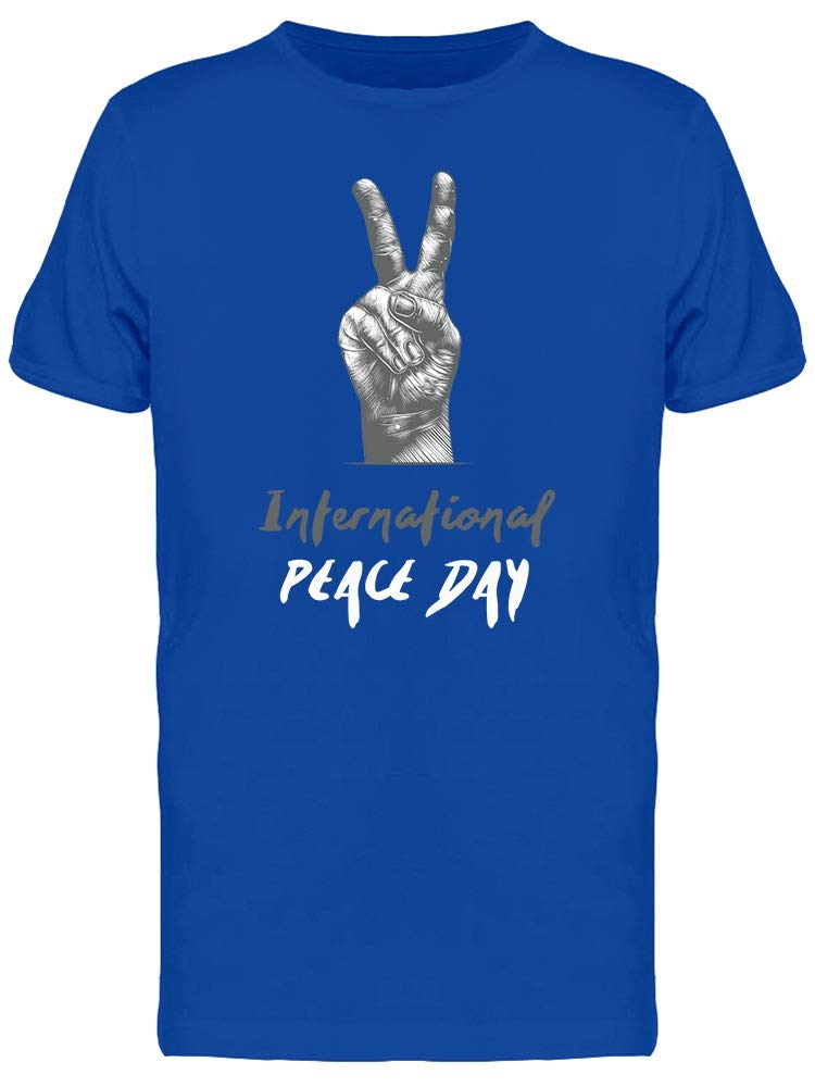 Peace Hand Symbol Graphic T-Shirt for Men - Trendy Casual Streetwear for Everyday Wear & Outings