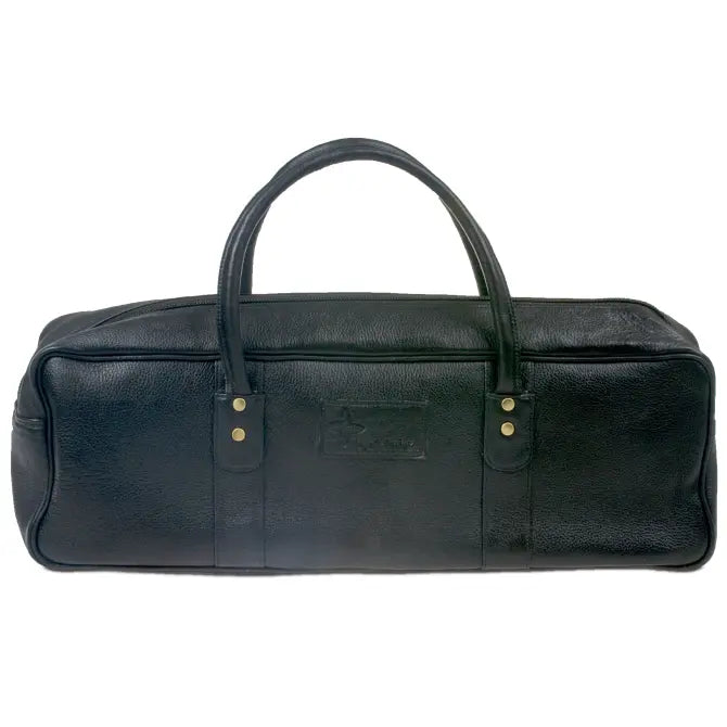 Premium Boldric Chef Carryall Bag - Genuine Black Leather Tote for Professional Chefs & Culinary Students - Ideal for Kitchen, Cooking Classes & Restaurant Work