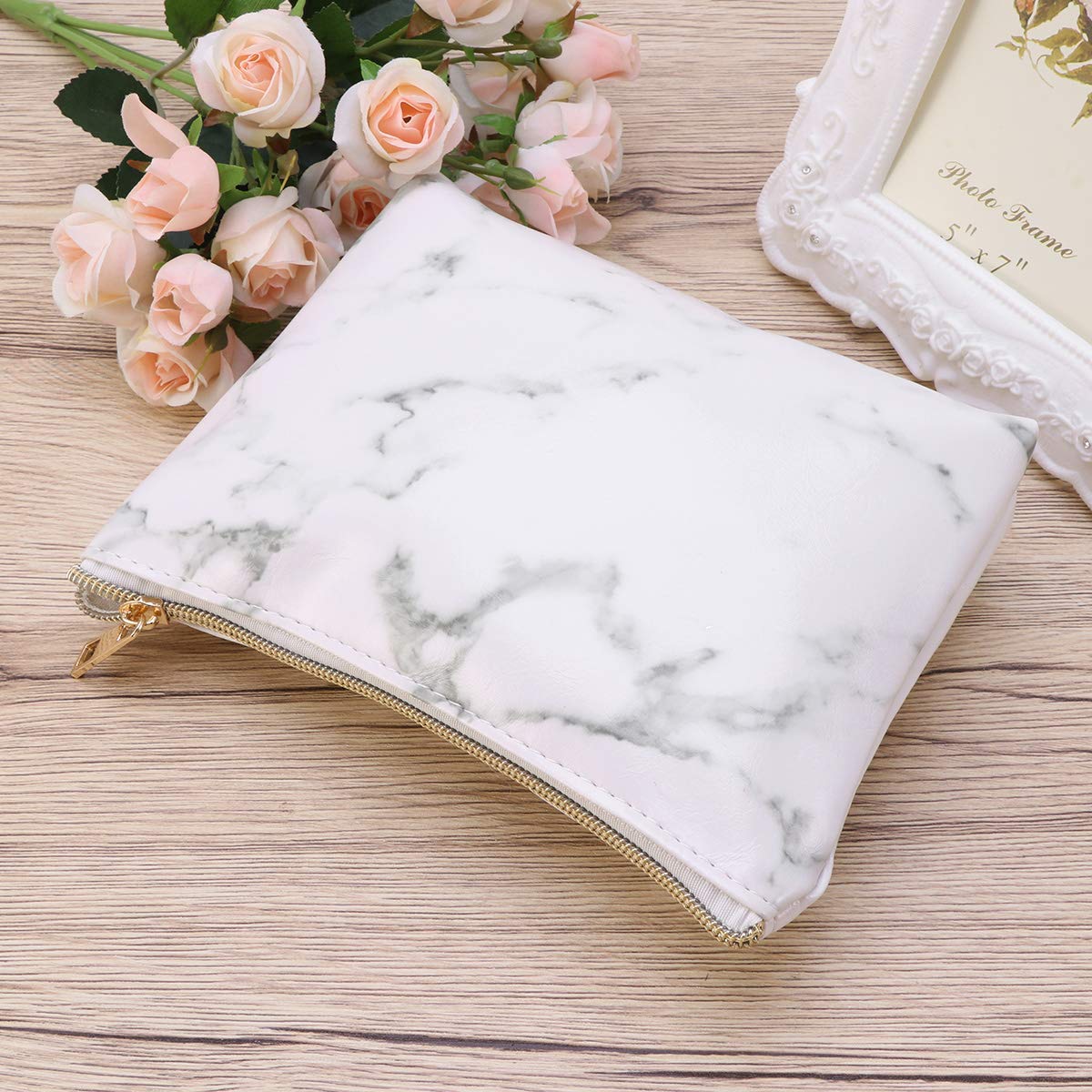 TOPBATHY Large Makeup Bag for Women - Waterproof Cosmetic Organizer Pouch with Zipper, Travel Toiletry Bag for Makeup Brushes & Accessories - Perfect for Travel, Gym, and Daily Use