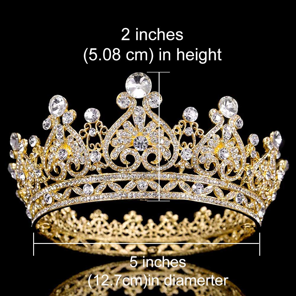 COCIDE Crystal Queen Crown for Women - Elegant Wedding Tiara & Bridal Headband for Birthday, Pageant, Prom, Halloween Costume | Perfect Hair Accessory for Parties, Cosplay, and Special Events