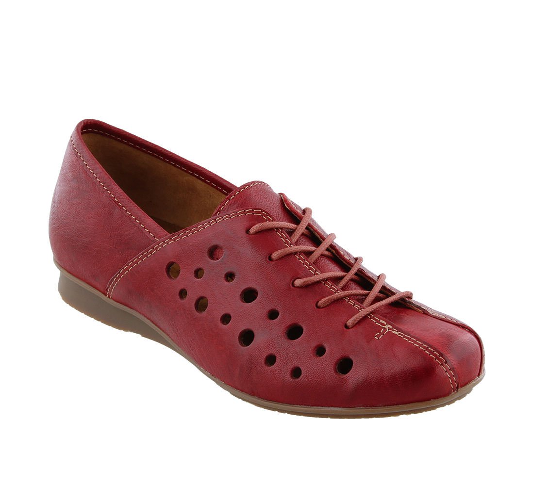 Taos Women's Circles Leather Casual Shoes - Comfortable Slip-On Loafers for Walking, Work & Travel | Perfect for Office, Commuting & Everyday Wear