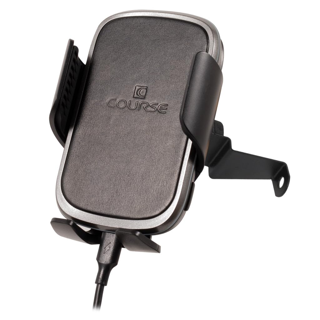 Course Motorsports DirectFit Wireless Charging Car Phone Mount for Honda Civic (2013-2015) - Auto-Grip Phone Holder with Fast Charging | Perfect for Commuting, Road Trips & Hands-Free Navigation (Black)