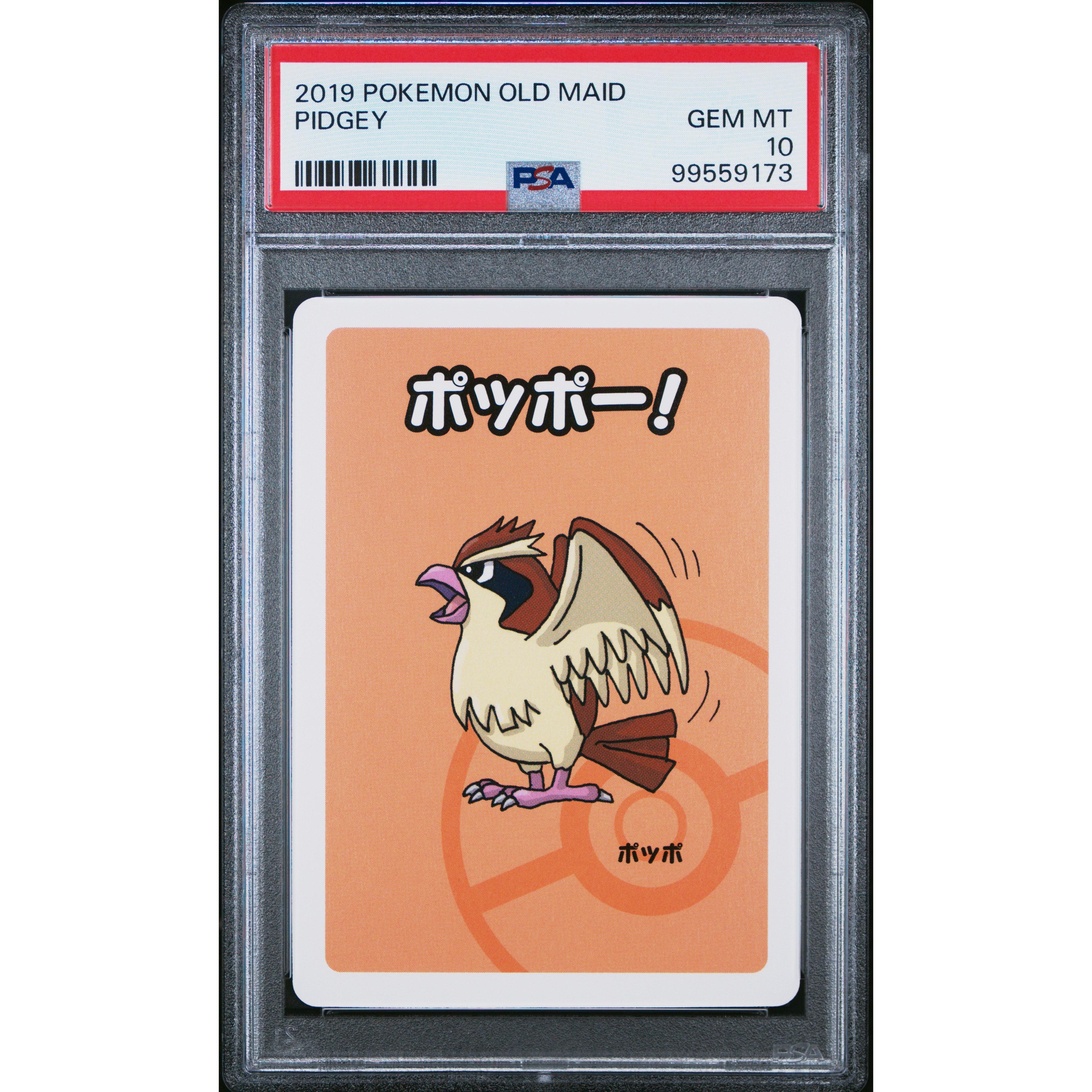 2019 Pokemon Japanese Old Maid Pidgey PSA 10 Graded Card - Perfect for Collectors, Gaming Tournaments & Pokemon Memorabilia Displays