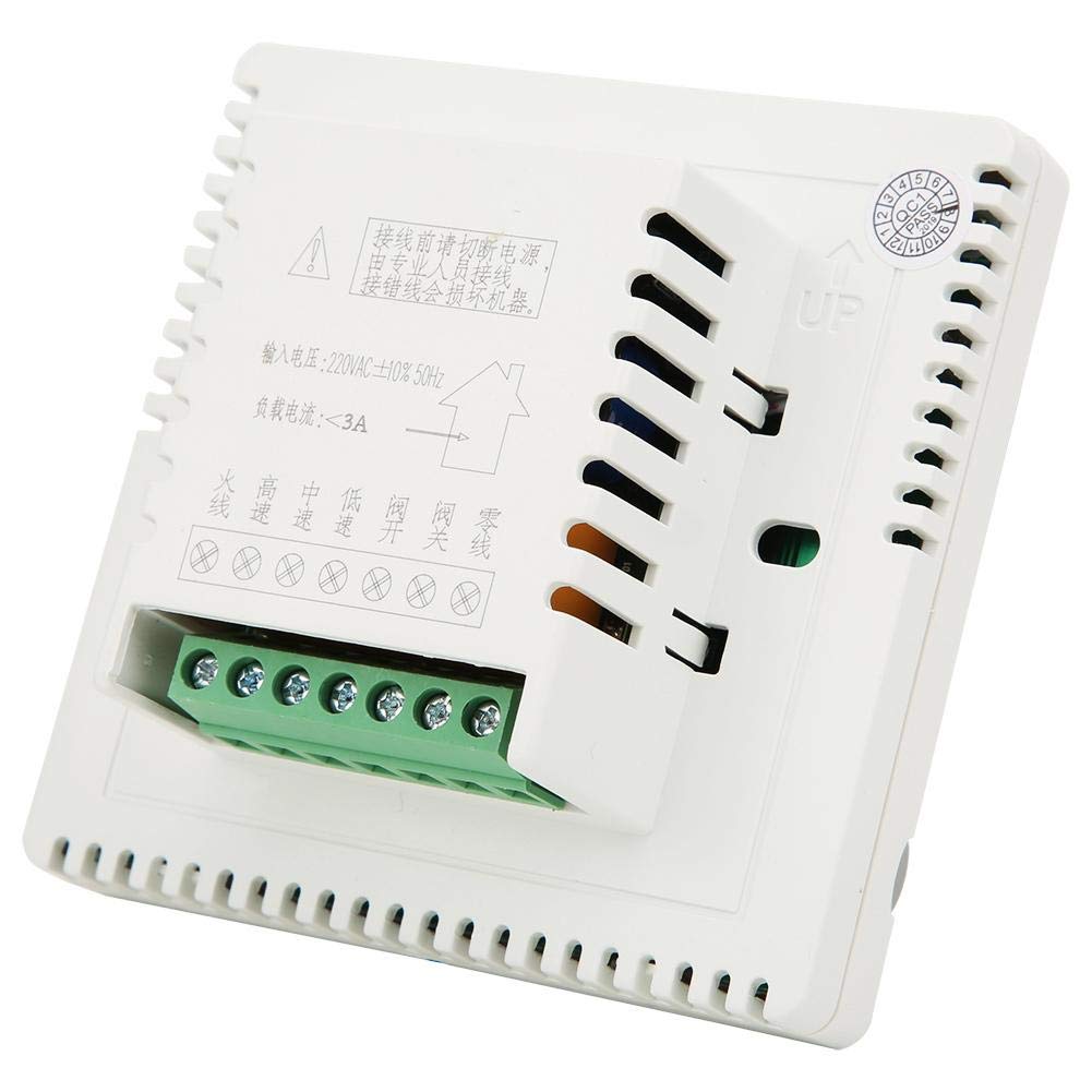 Digital Temperature Controller with LCD Display - Thermostat for Compressor Delay Protection & Fan Coil Units | Perfect for HVAC Systems, Home Brewing & Greenhouse Climate Control