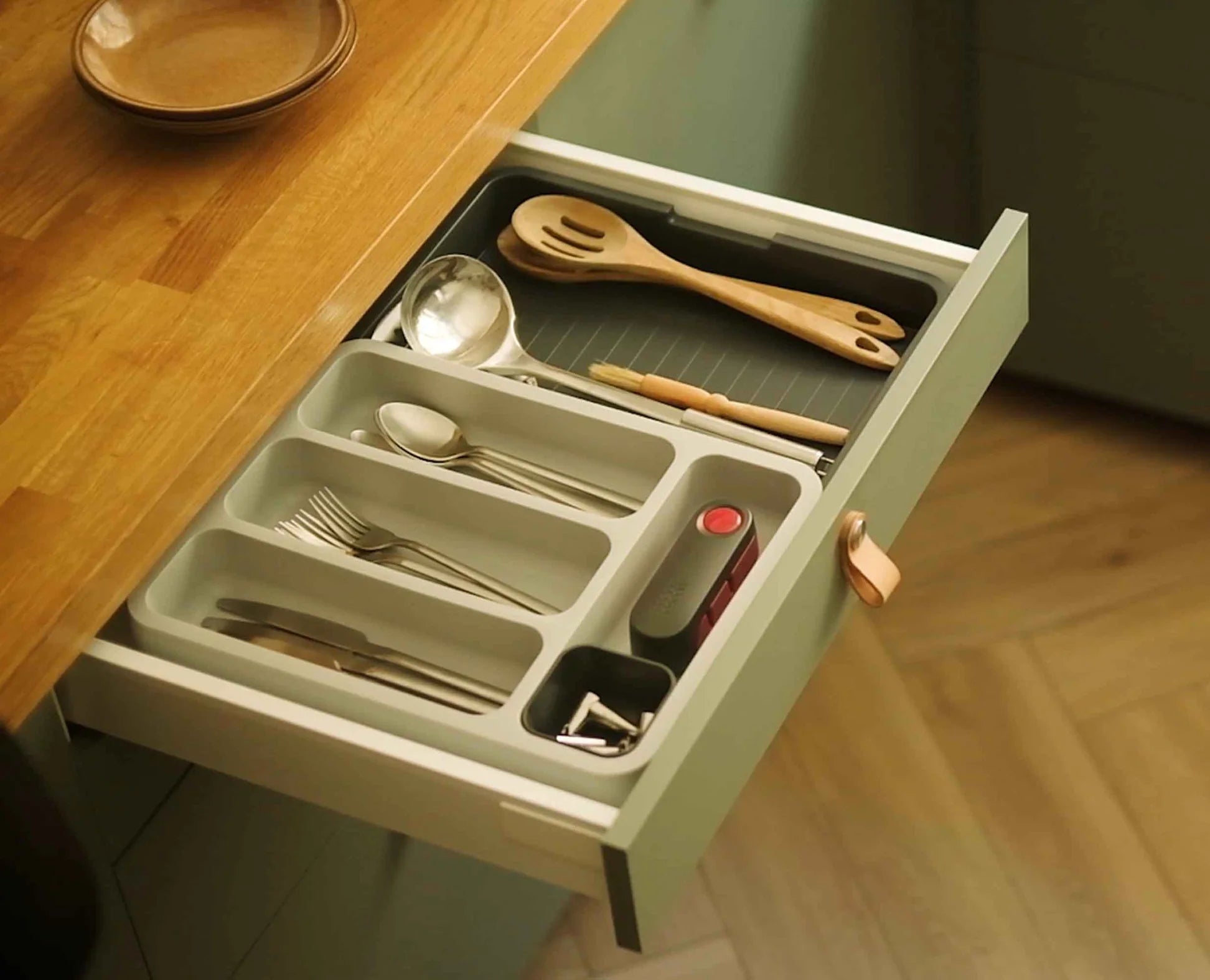 Drawer Organizer - Premium Storage Solution for Kitchen, Bathroom & Office Drawers - Perfect for Decluttering and Organizing Small Items