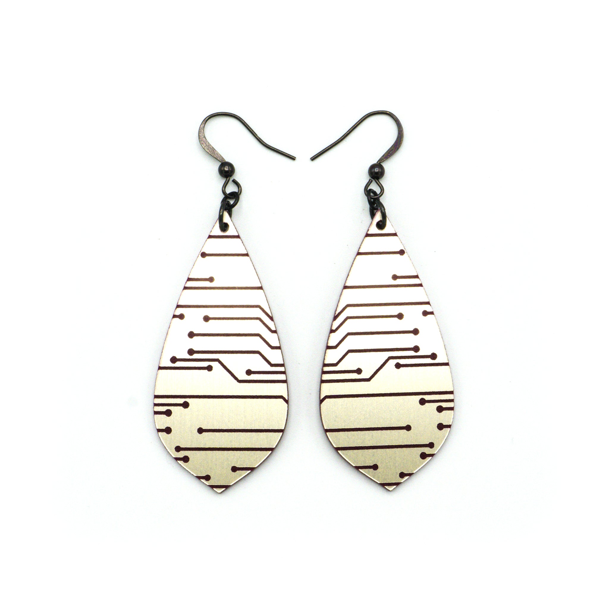 Acrylic Earrings with Brushed Nickel Finish in Burgundy - Stylish and Lightweight Dangle Earrings for Women, Perfect for Parties, Weddings, and Everyday Wear