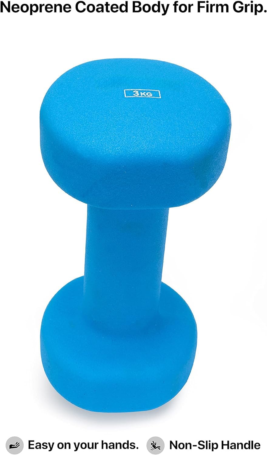 AB Neoprene Dumbbell Set - 2 Pack Non-Slip Weights for Home Gym, Strength Training & Fitness Workouts | Perfect for Beginners, Yoga, HIIT & Full-Body Exercises