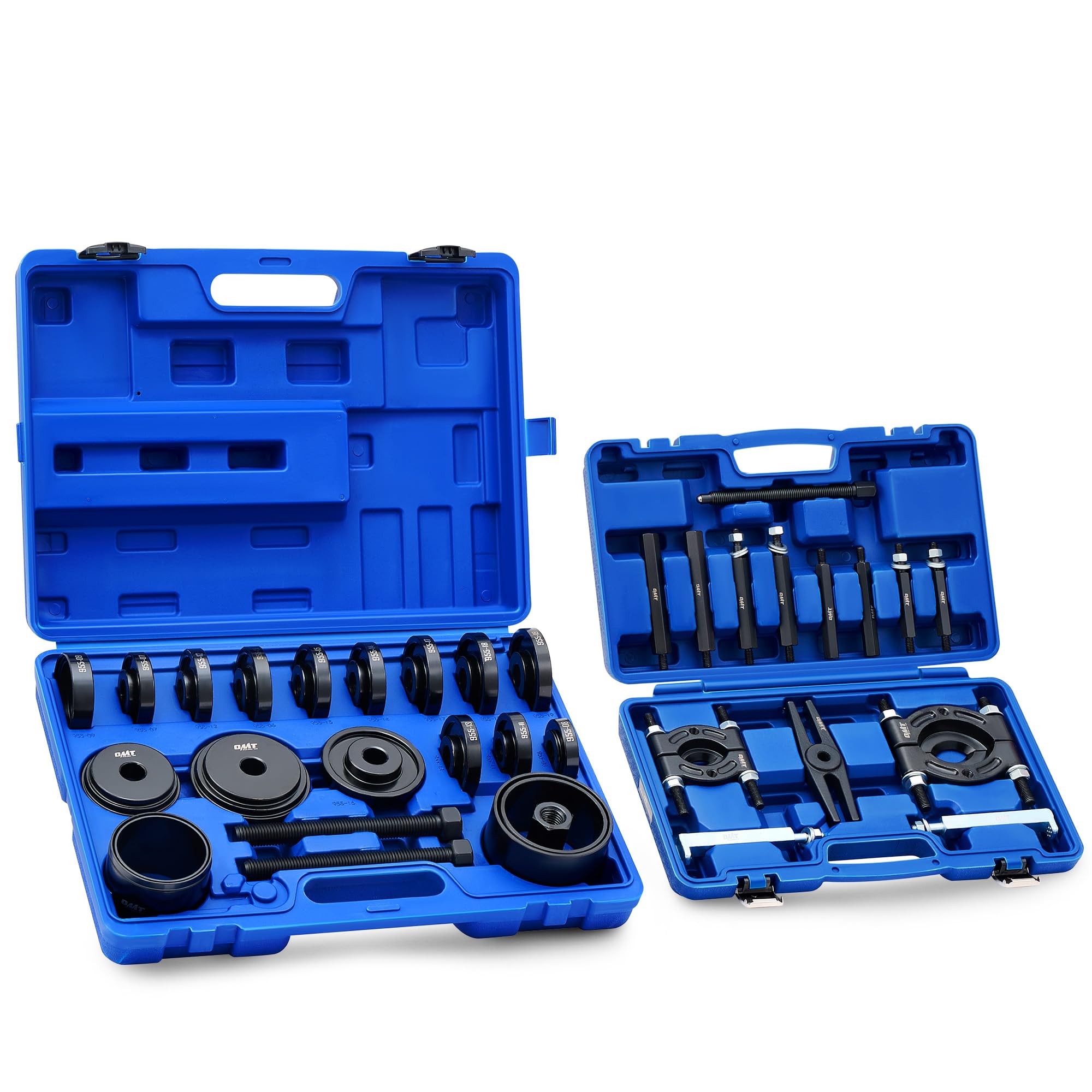 Orion Motor Tech 38-Piece 2-in-1 Bearing Press Kit - Front Wheel Bearing Removal Tool Set with Sliding Screws & Sleeves, 5-Ton Wheel Bearing Separator Puller with 2